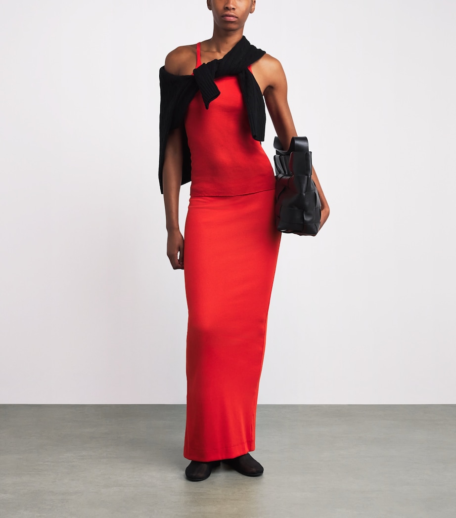 Ribbed Raceback Tank Top POPPY Image 2