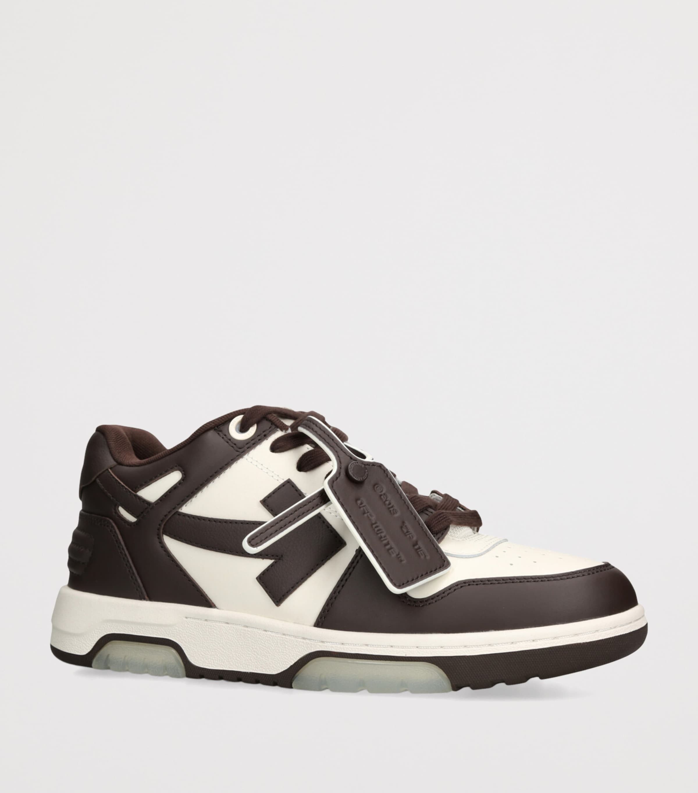 Leather Out of Office Sneakers DARK BROWN Image 3
