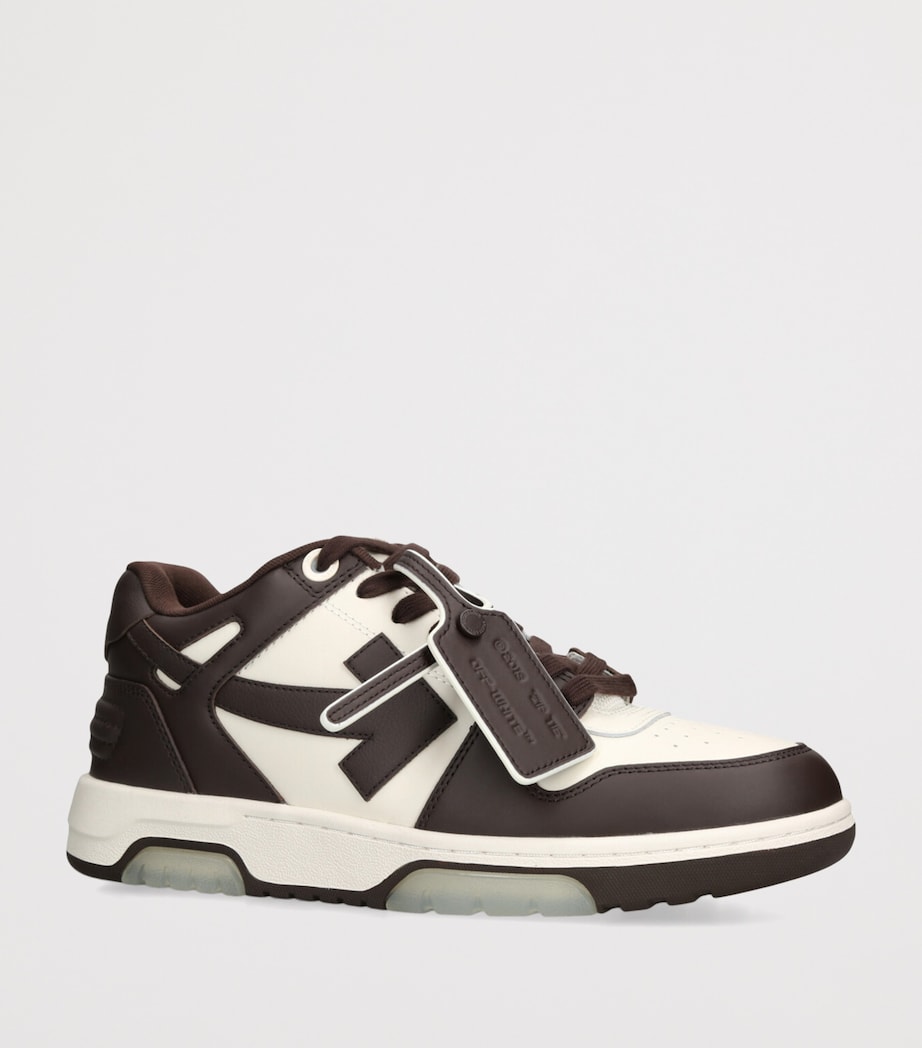 Leather Out of Office Sneakers DARK BROWN Image 3