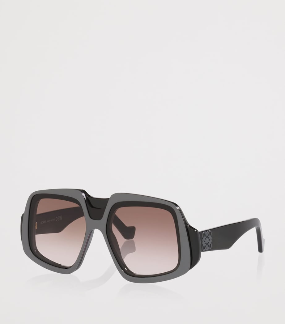 LOEWE Anagram Oversized Square Sunglasses Black Image 2