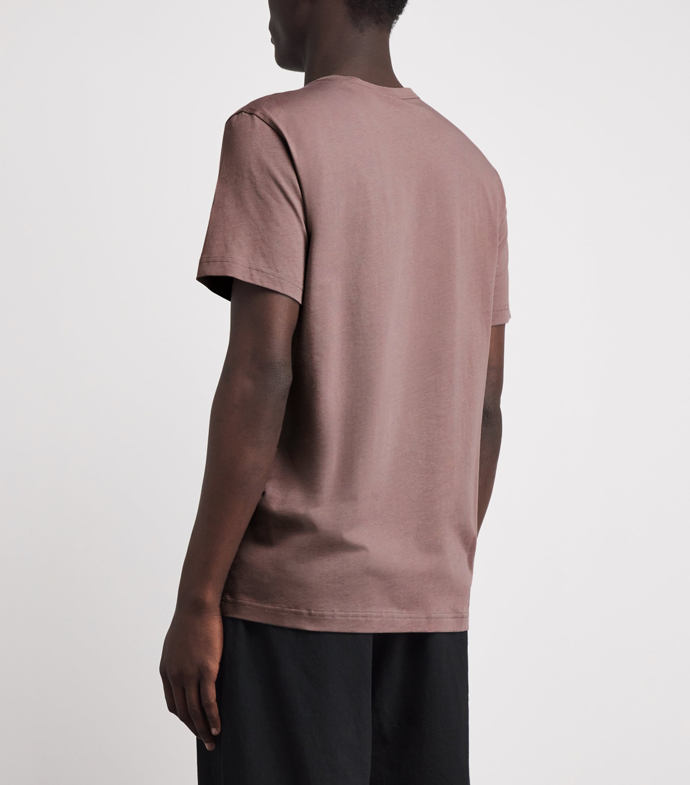 Belstaff Mens Cotton Logo-Applique T-Shirt Asphaltasplt Image 5