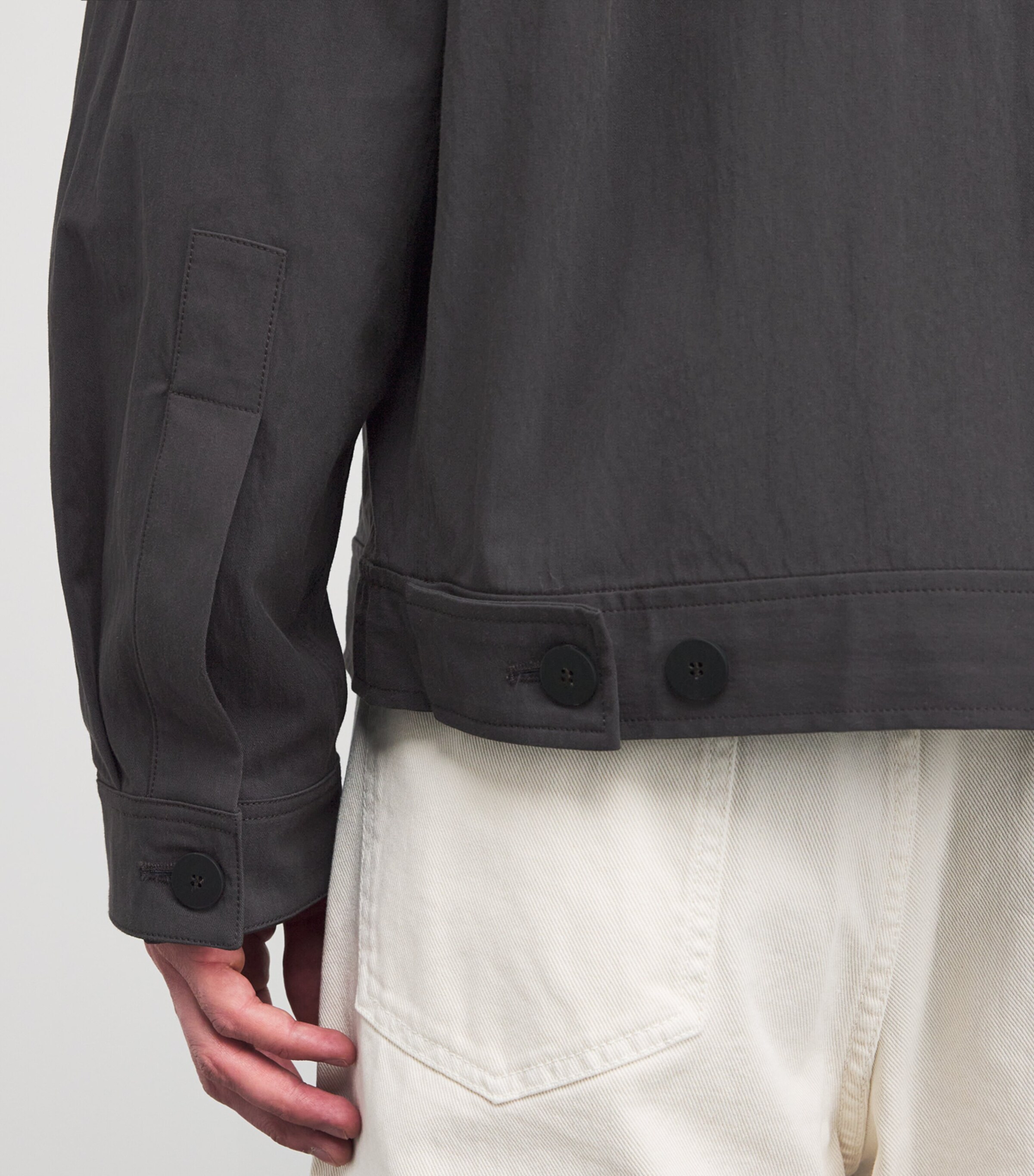 Studio Nicholson Mens Cotton-Blend Numa Overshirt Oil Image 6