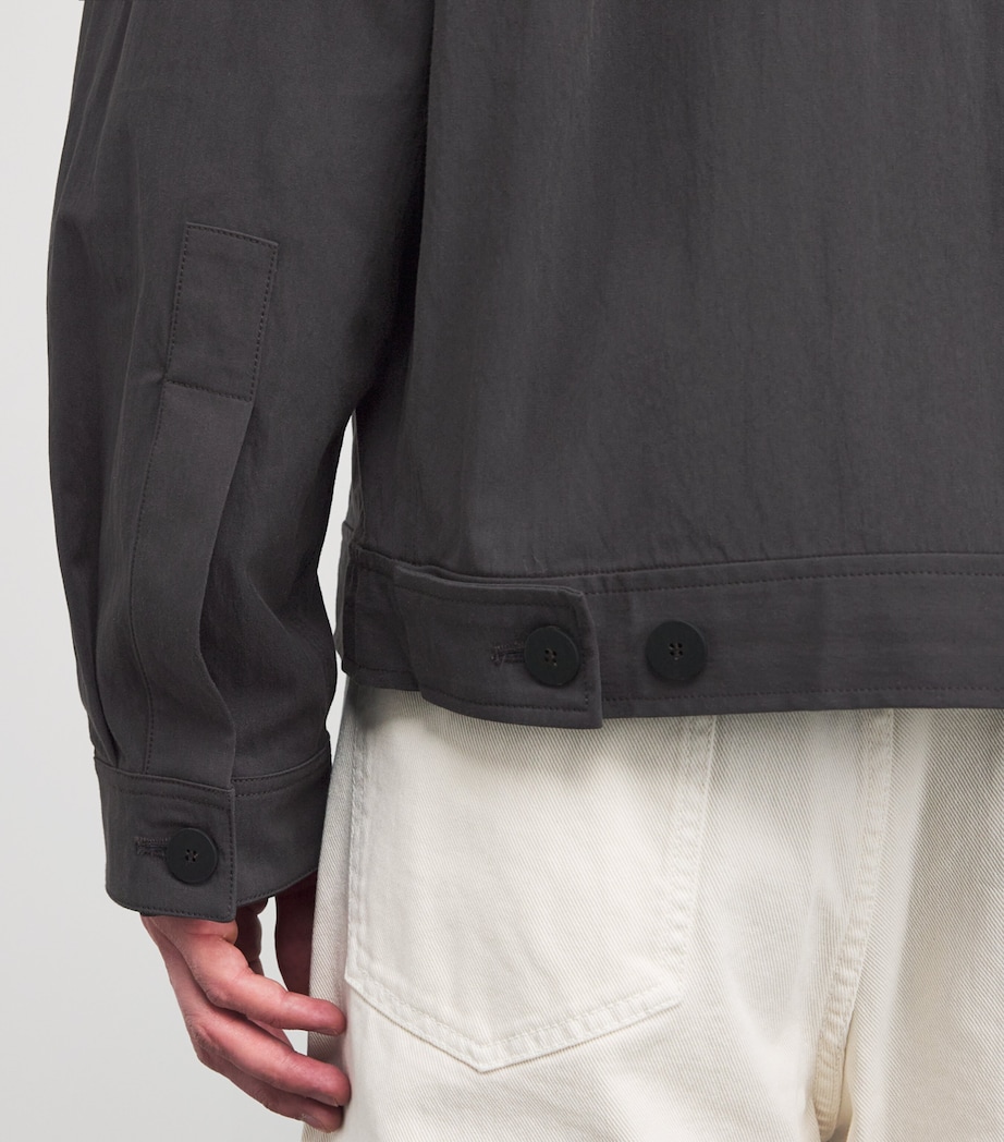 Studio Nicholson Mens Cotton-Blend Numa Overshirt Oil Image 6