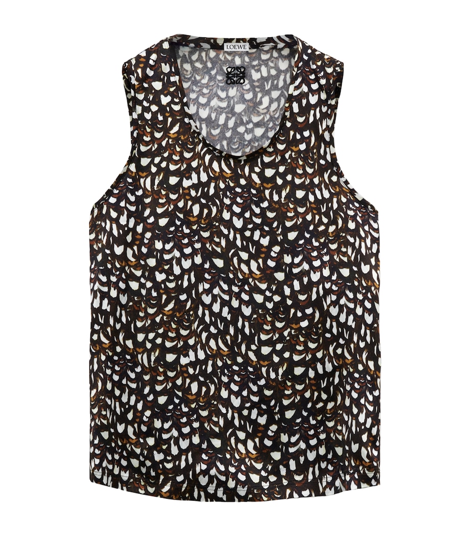 Printed Tank Top BROWN/WHITE Image 1