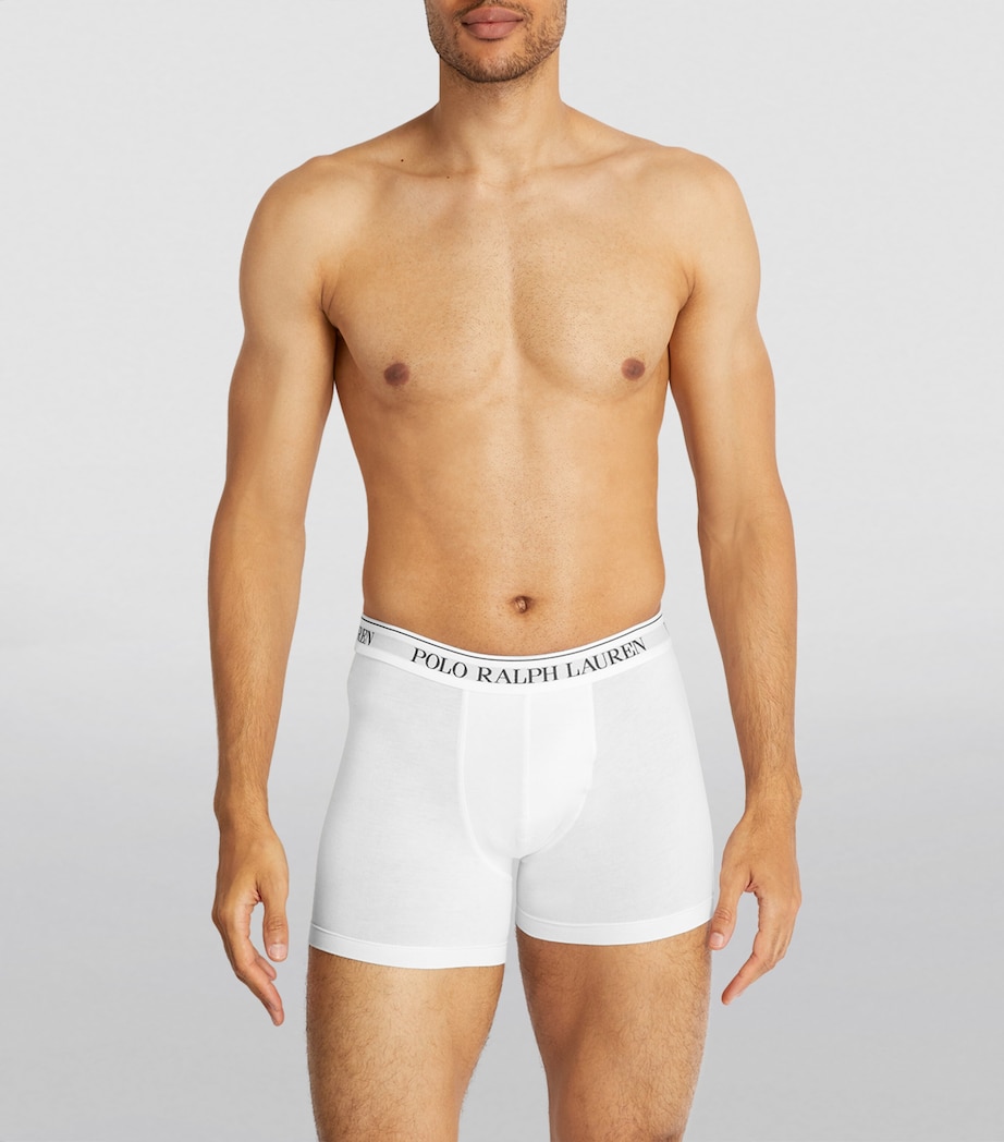 Stretch-Cotton Boxer Briefs (Pack of 3) WHITE/WHITE/WHITE Image 2