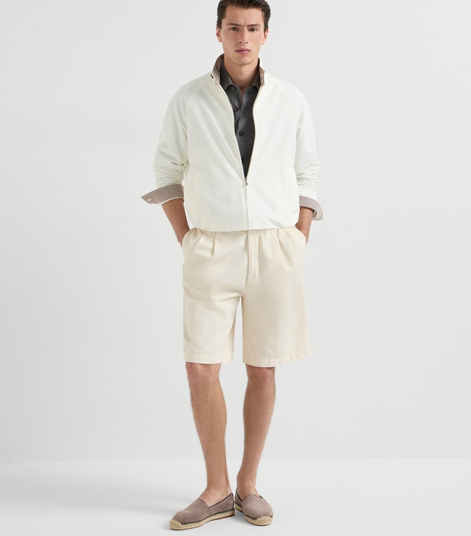 Brunello Cucinelli Mens Cotton-Blend Water-Resistant Jacket Image 4