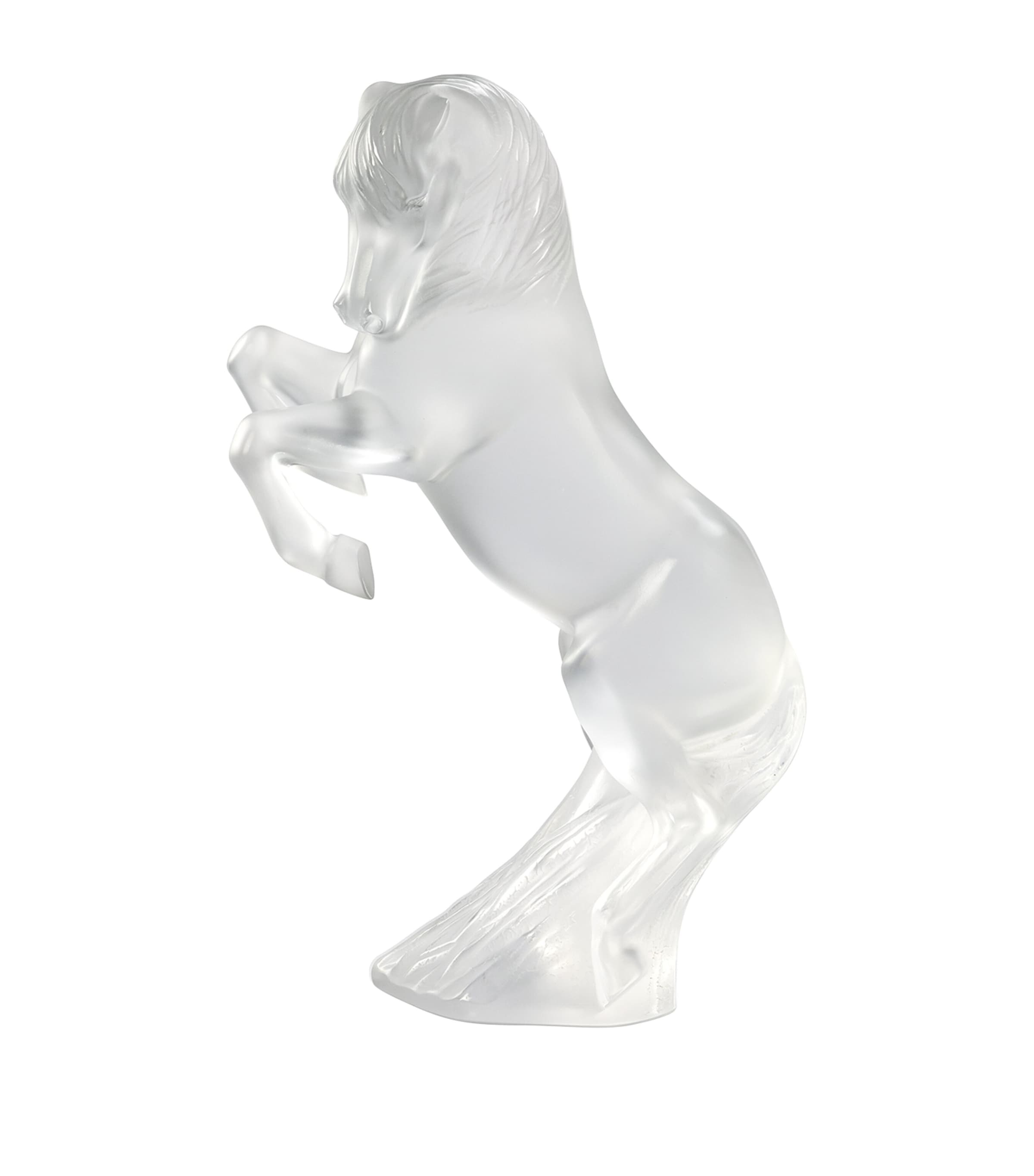 Lalique Large Prancing Horse Sculpture In Transparent