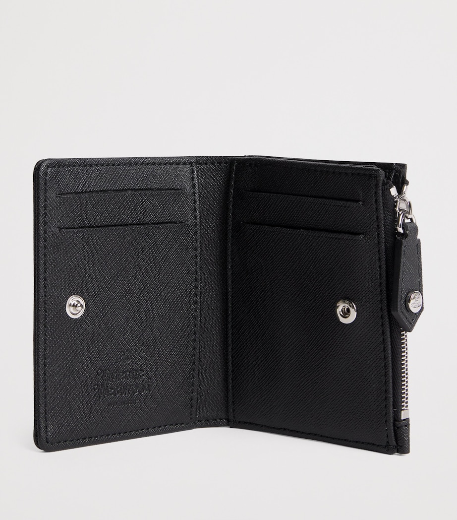Vivienne Westwood Saffiano Leather Card Holder Black Image 2