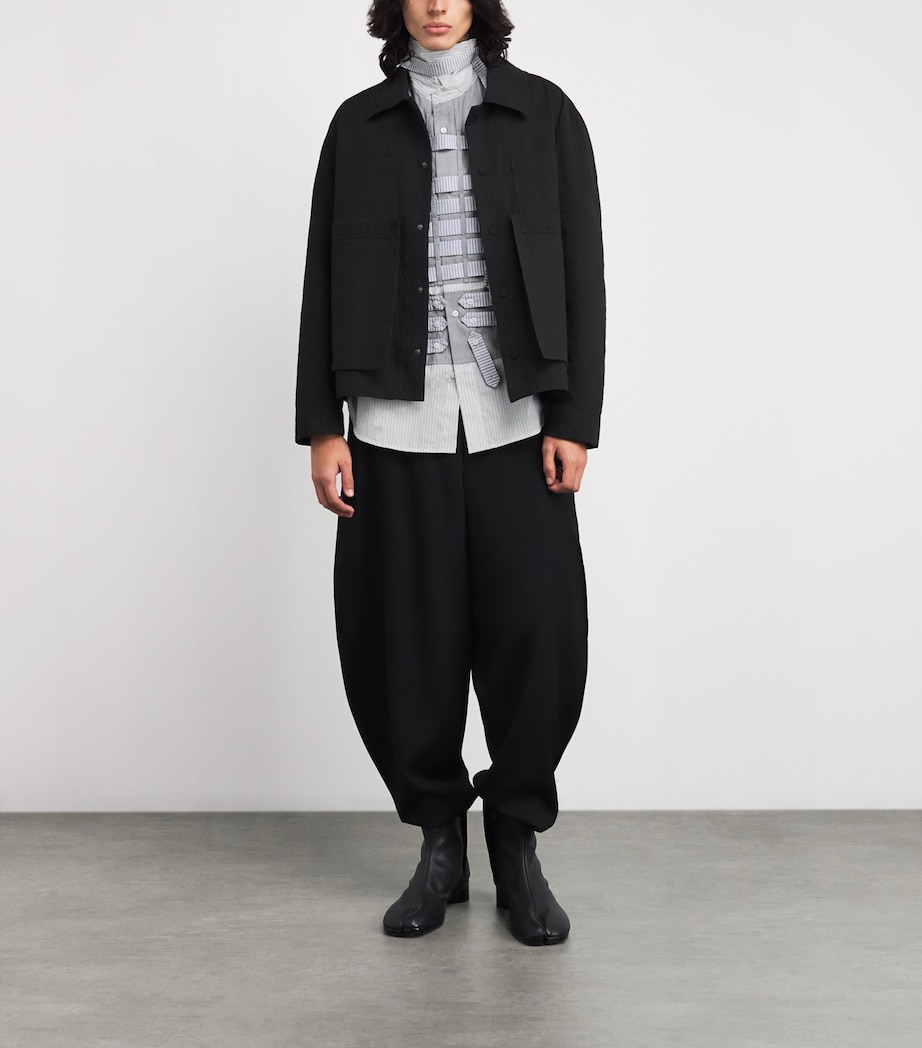 Cotton Stripe Multi Tab Shirt STRIPE Image 2