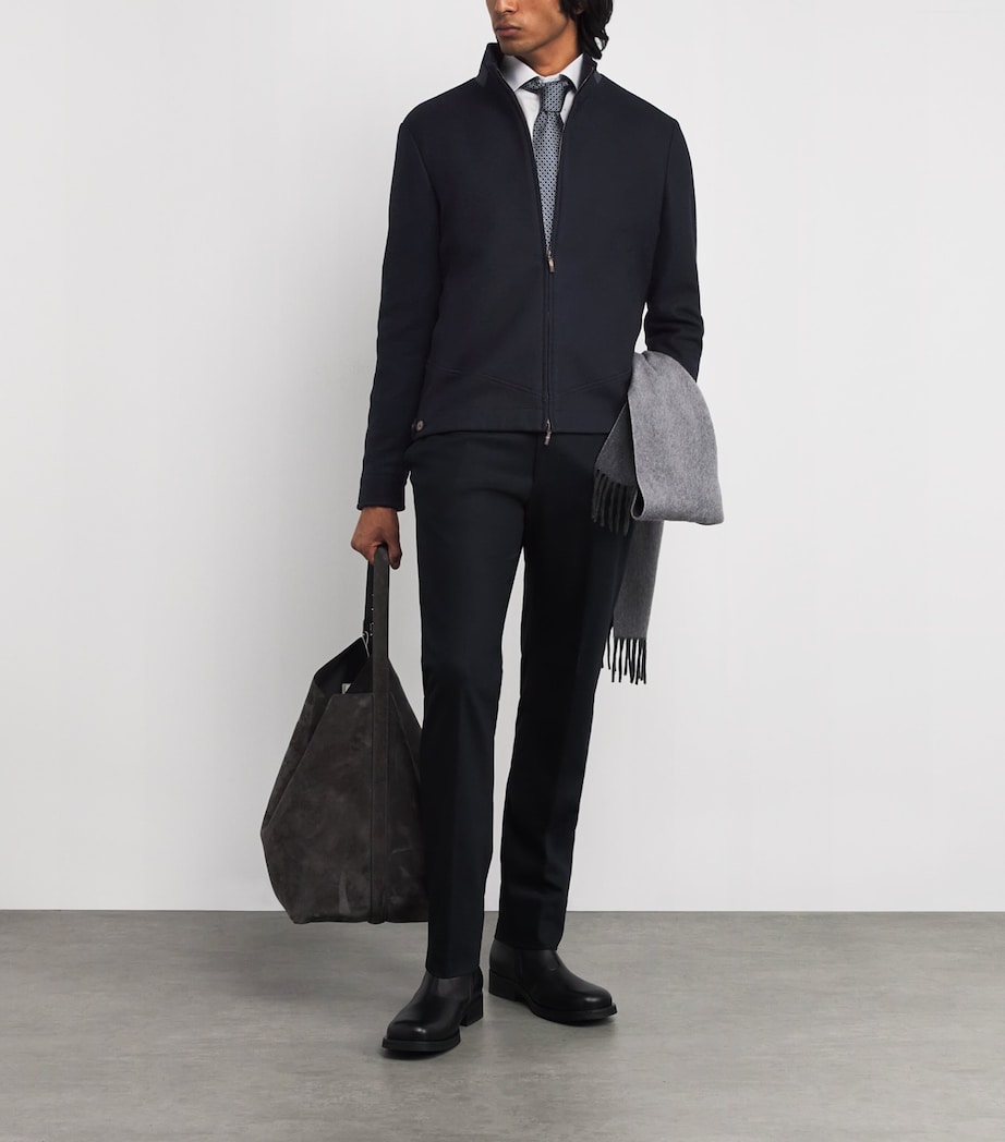 Cashmere-Silk Lightweight Jacket 43000 NAVY BLUE Image 2