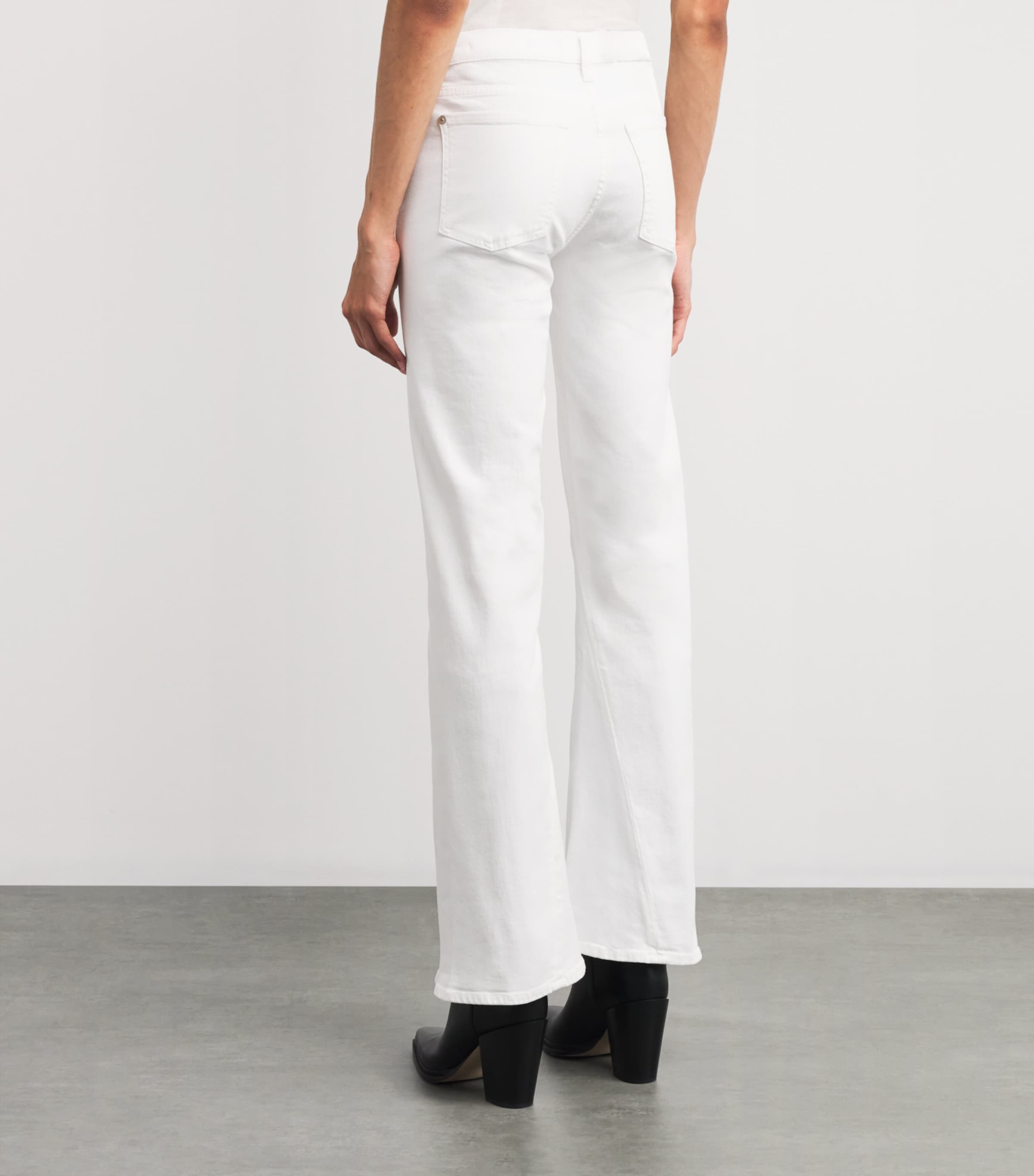 Dojo Tailorless Flared Jeans WHITE Image 4