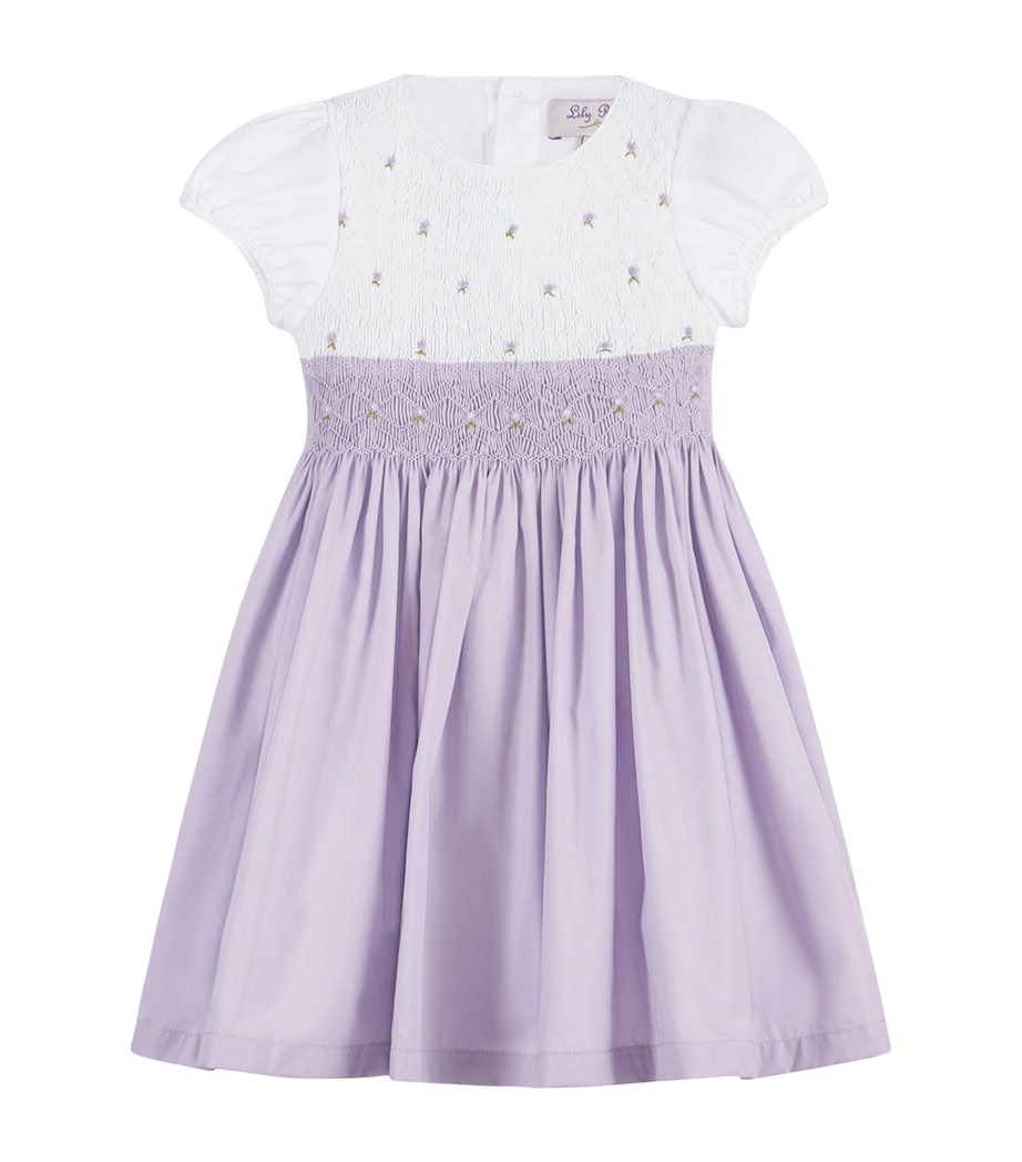 Rose Smocked Dress (2-5 Years) LILAC Image 1