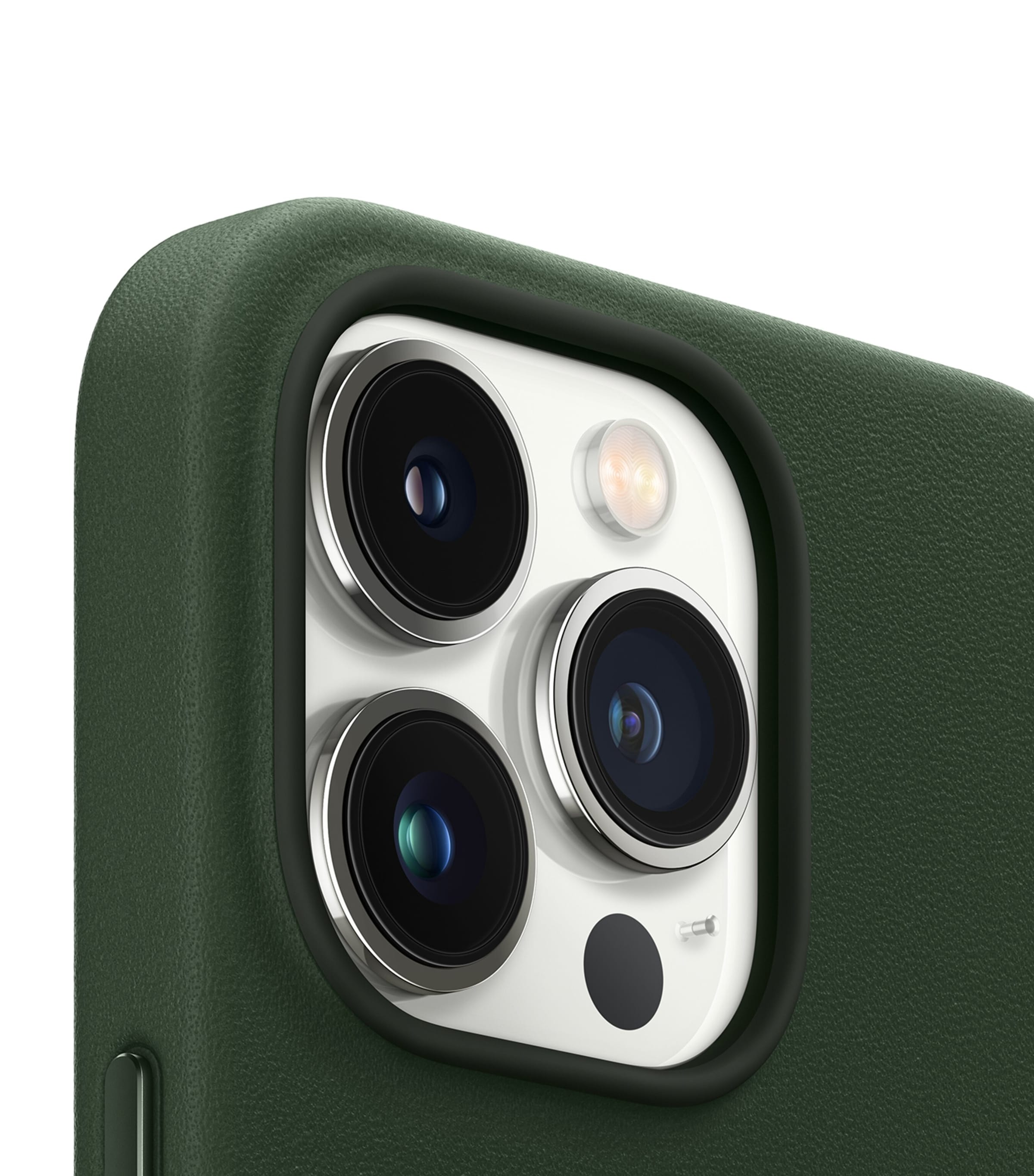 Leather iPhone 13 Pro Max MagSafe Case SEQUOIA GREEN Image 3