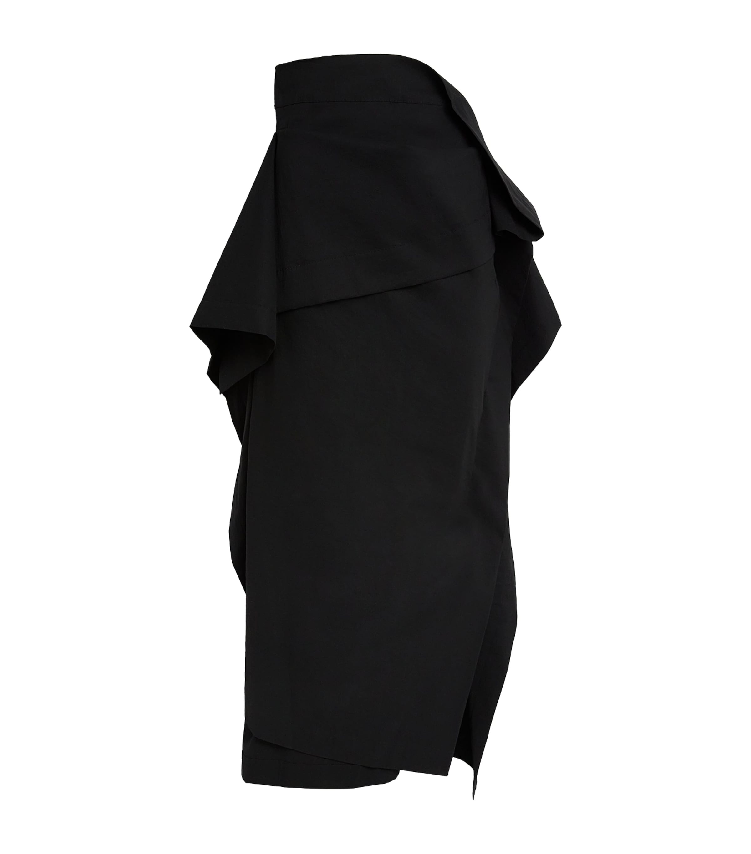 Issey Miyake Collapsing Sculpture Maxi Skirt In Blue