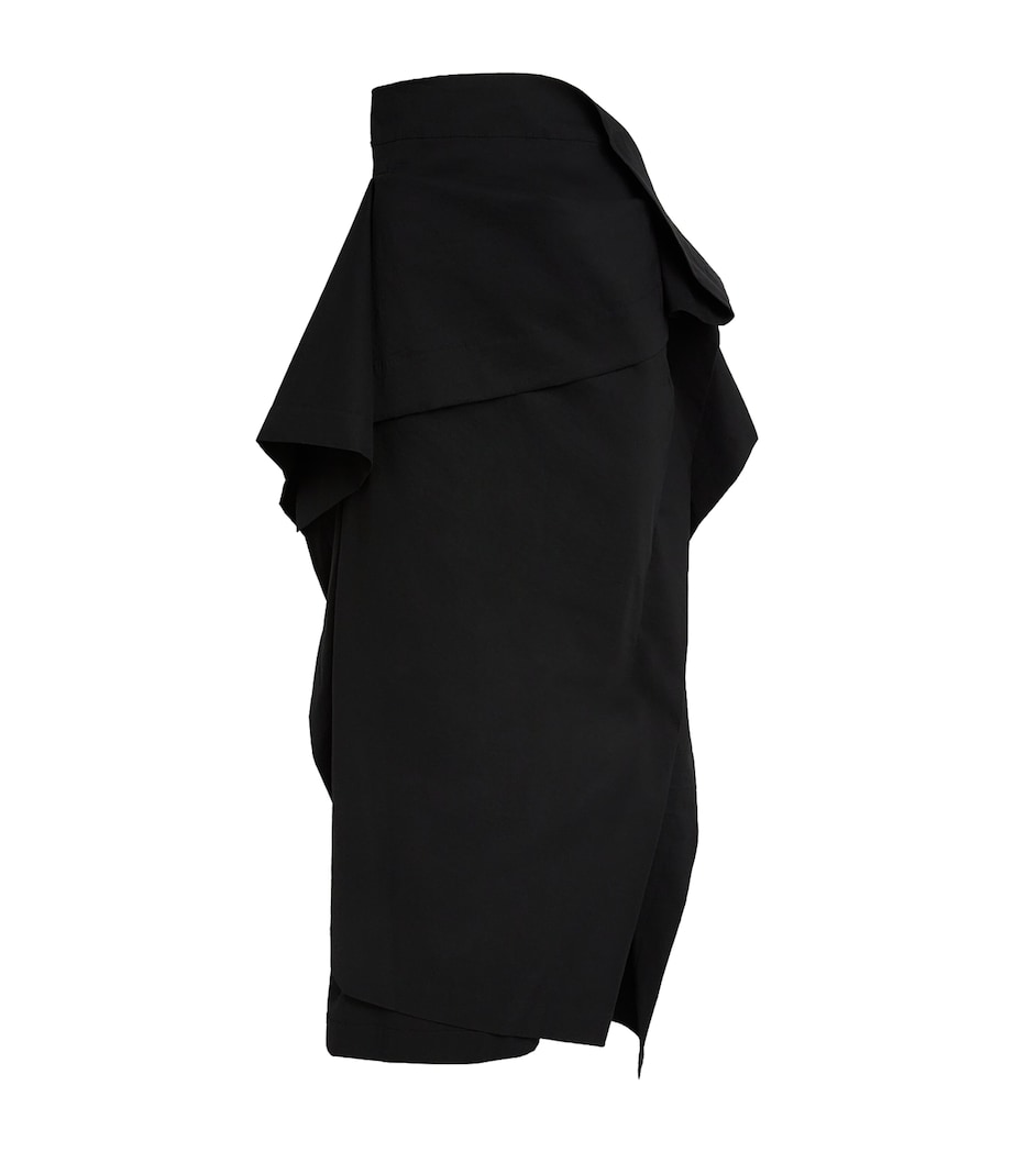 Collapsing Sculpture Maxi Skirt BLACK Image 1