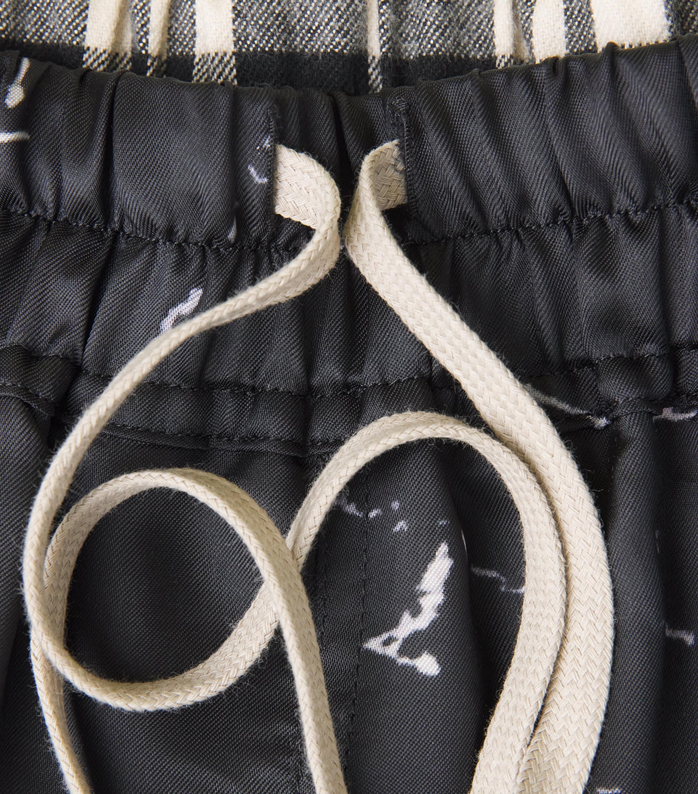 Rick Owens Mens Cotton Flannel Shorts Image 6