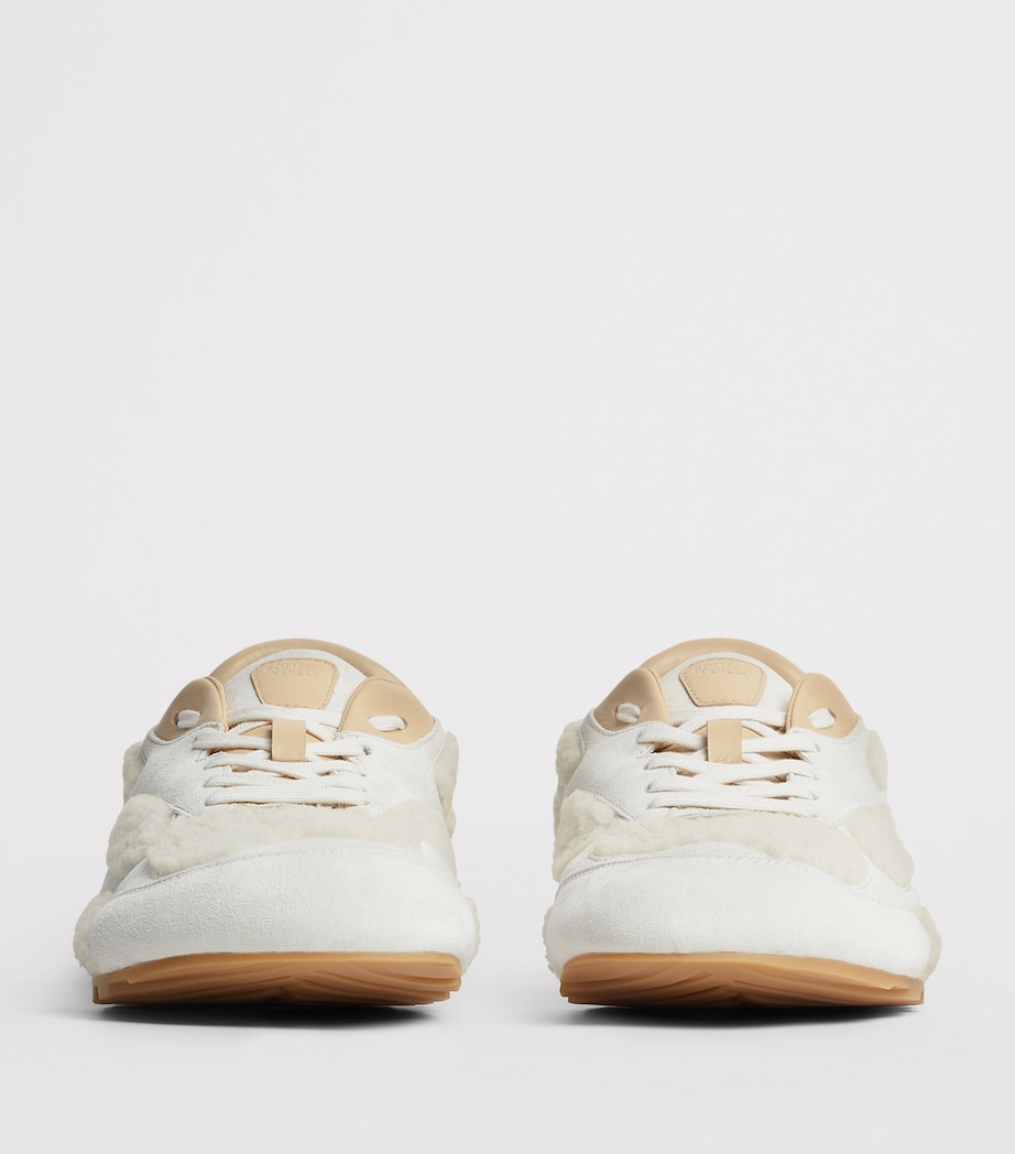 Shearling-Suede Orbit Flash Sneakers 9732 Image 3
