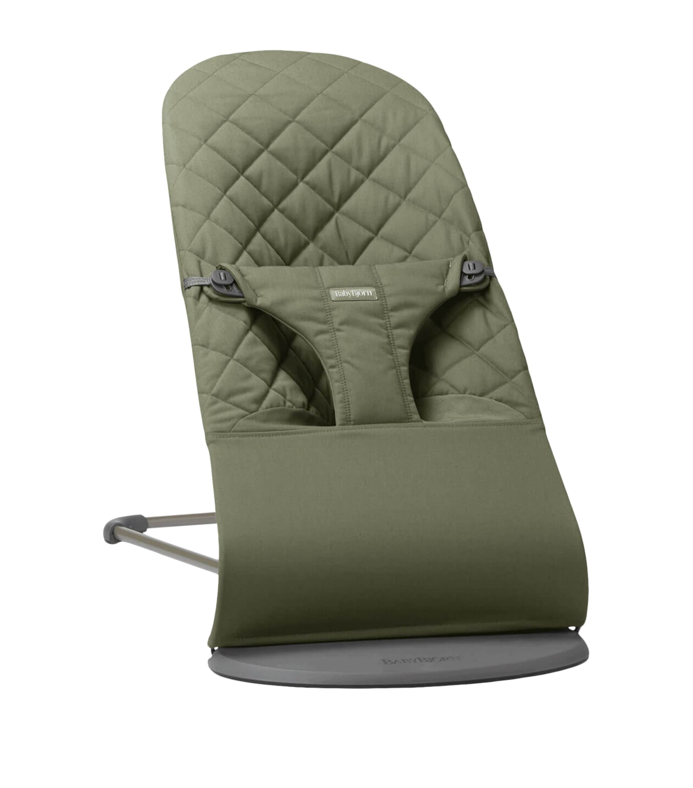 BabyBjörn 3D Jersey Bliss Baby Bouncer and Rocker Dark Green Image 1