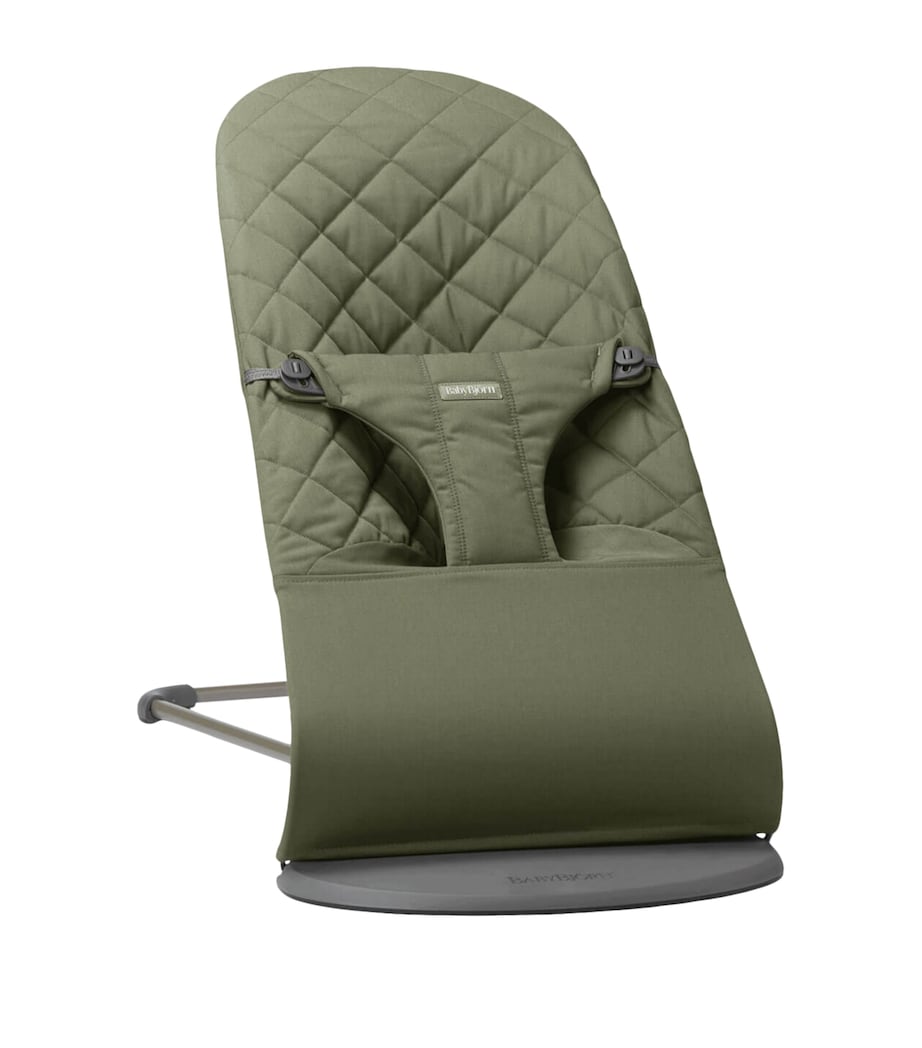 BabyBjörn 3D Jersey Bliss Baby Bouncer and Rocker Dark Green Image 1