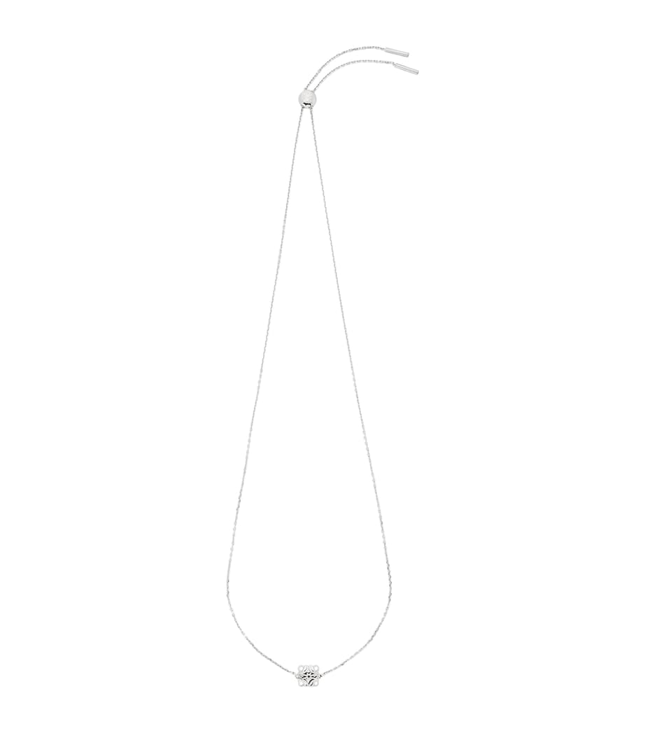 LOEWE Sterling Silver Bombé Anagram Necklace Silver Image 1