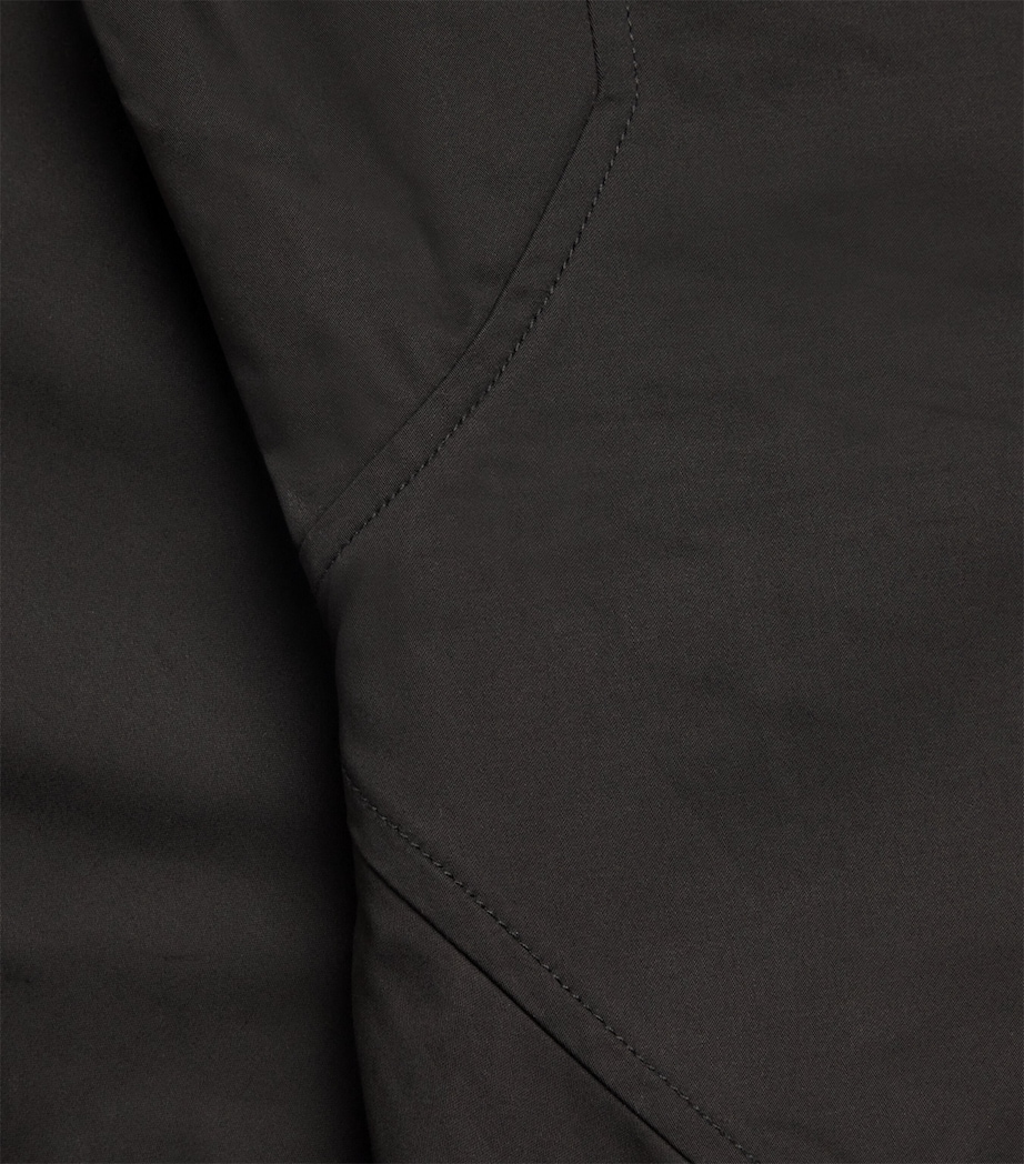 Organic Cotton-Blend Strapless Maxi Dress BLACK Image 5