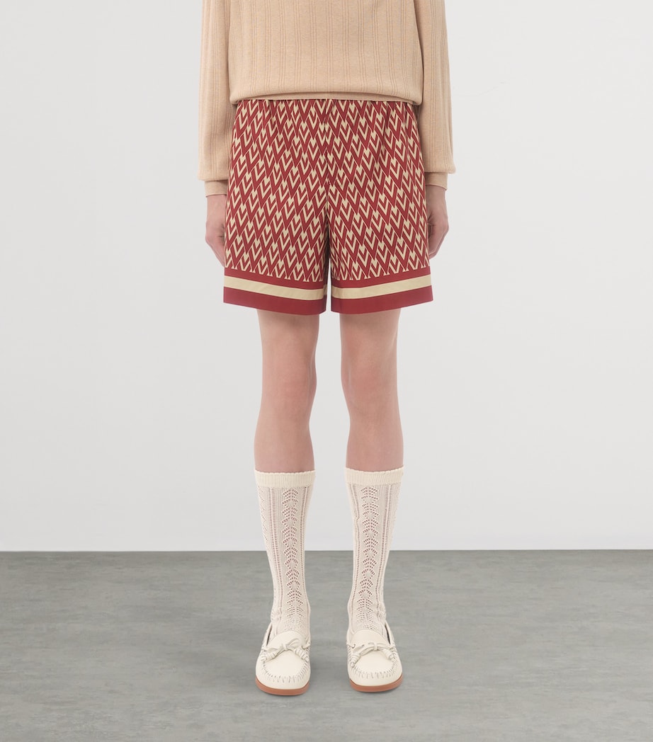 Valentino Garavani Mens Toute La V Bermuda Shorts Clt Image 2