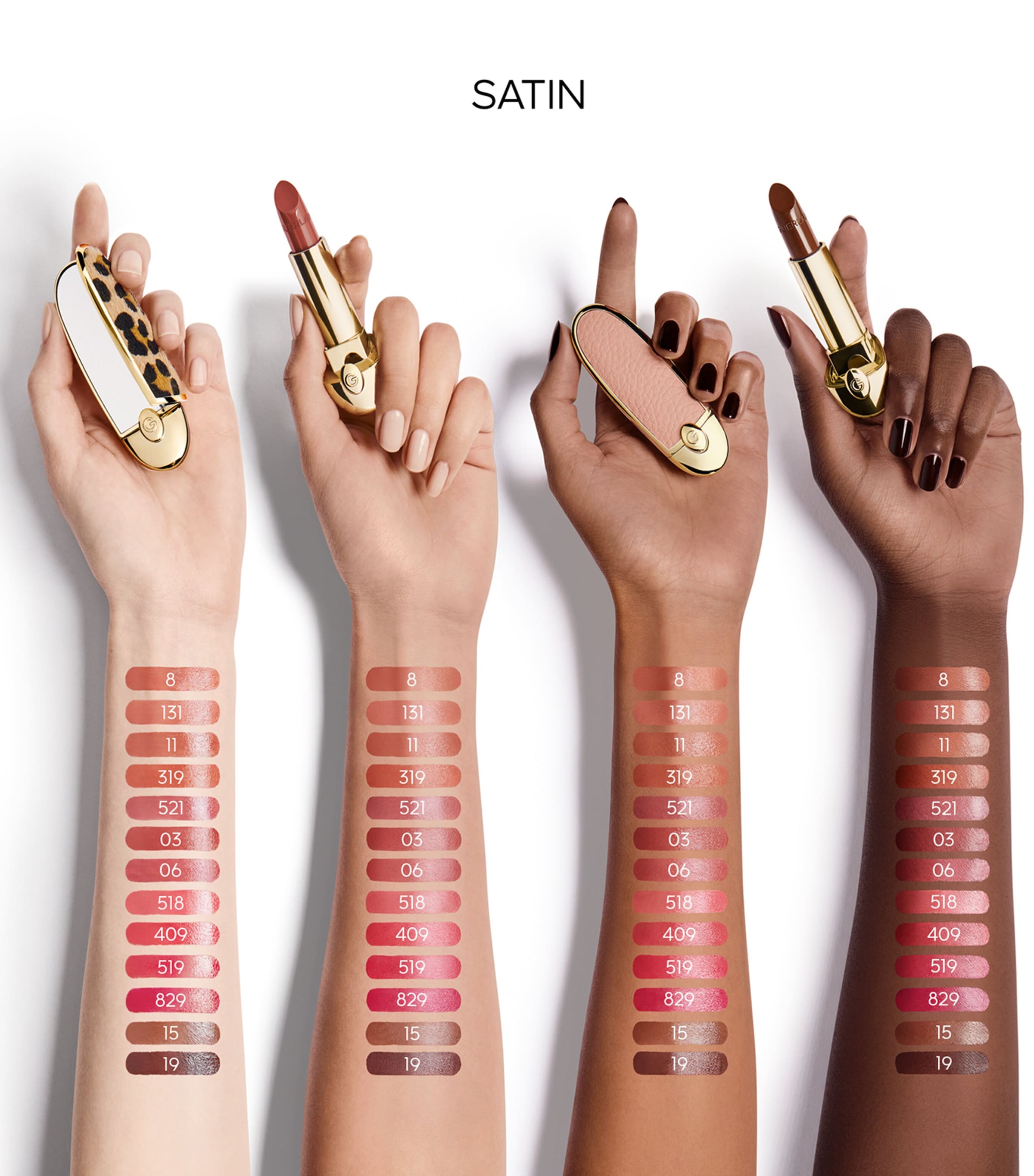 Guerlain Rouge G Ultra-Care Satin Lipstick - Refill Rose Brun Image 4