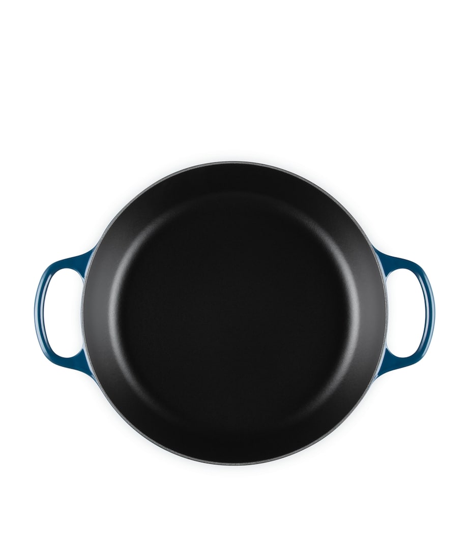 Le Creuset x Star Trek Signature Round Klingon Braiser Blue Image 4