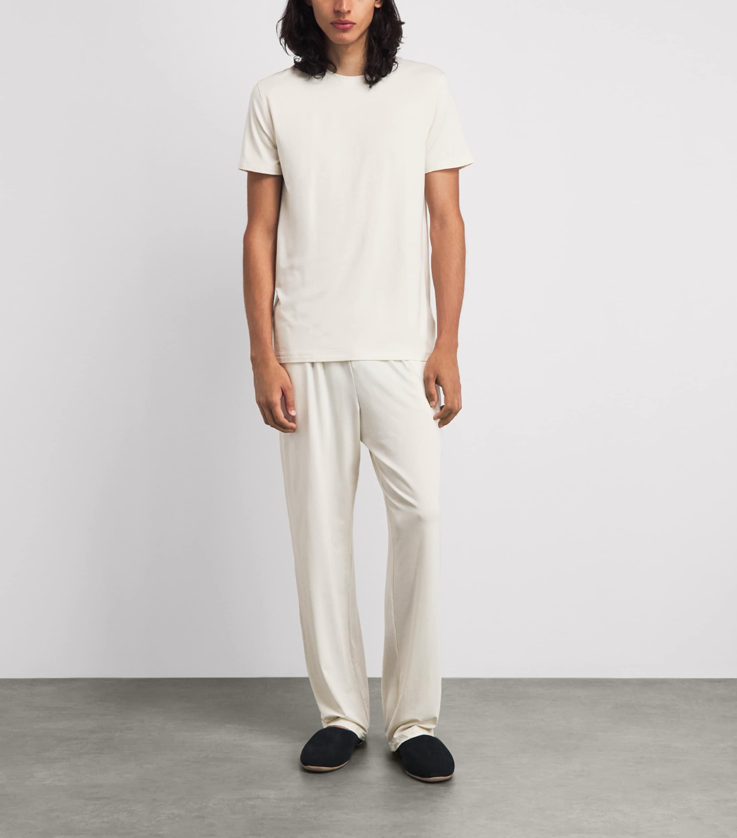 Derek Rose Mens Basel Lounge T-Shirt Bei Image 2