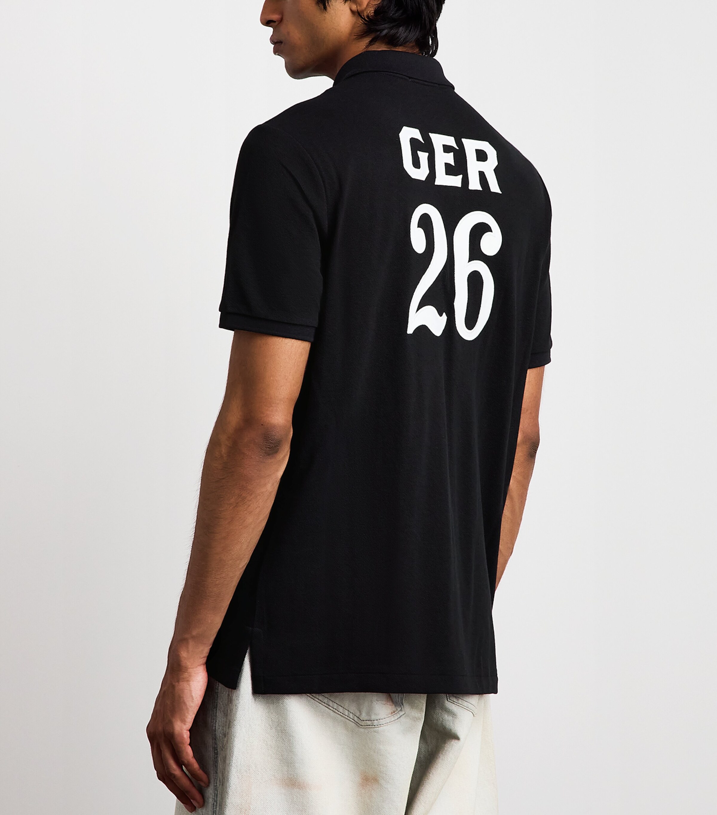 Polo Ralph Lauren Black Cotton Germany Polo Shirt | Harrods US