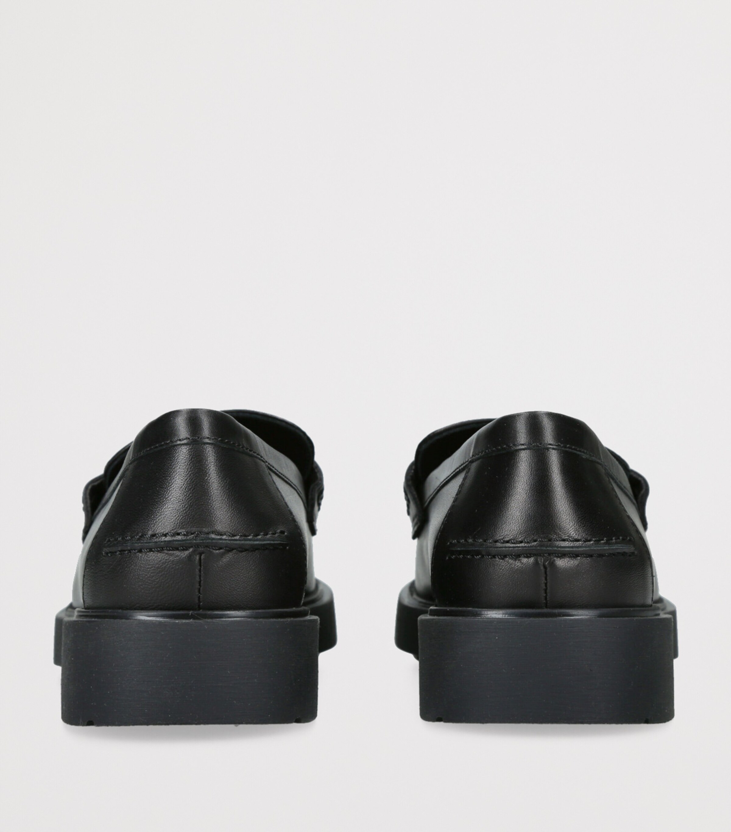 Leather Logo Loafers BLACK Image 2