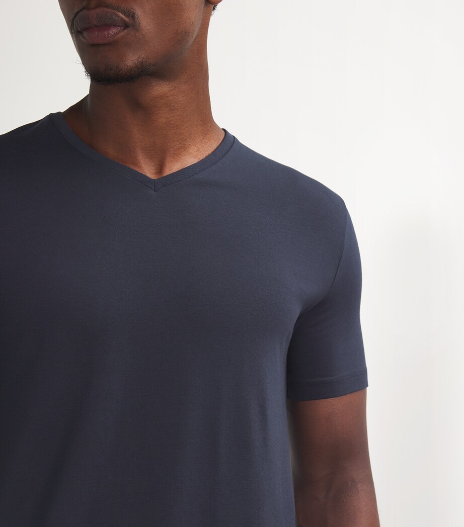 Cotton-Blend Daily Comfort T-Shirt (Pack of 2) 6366/MIDNIGHT Image 5