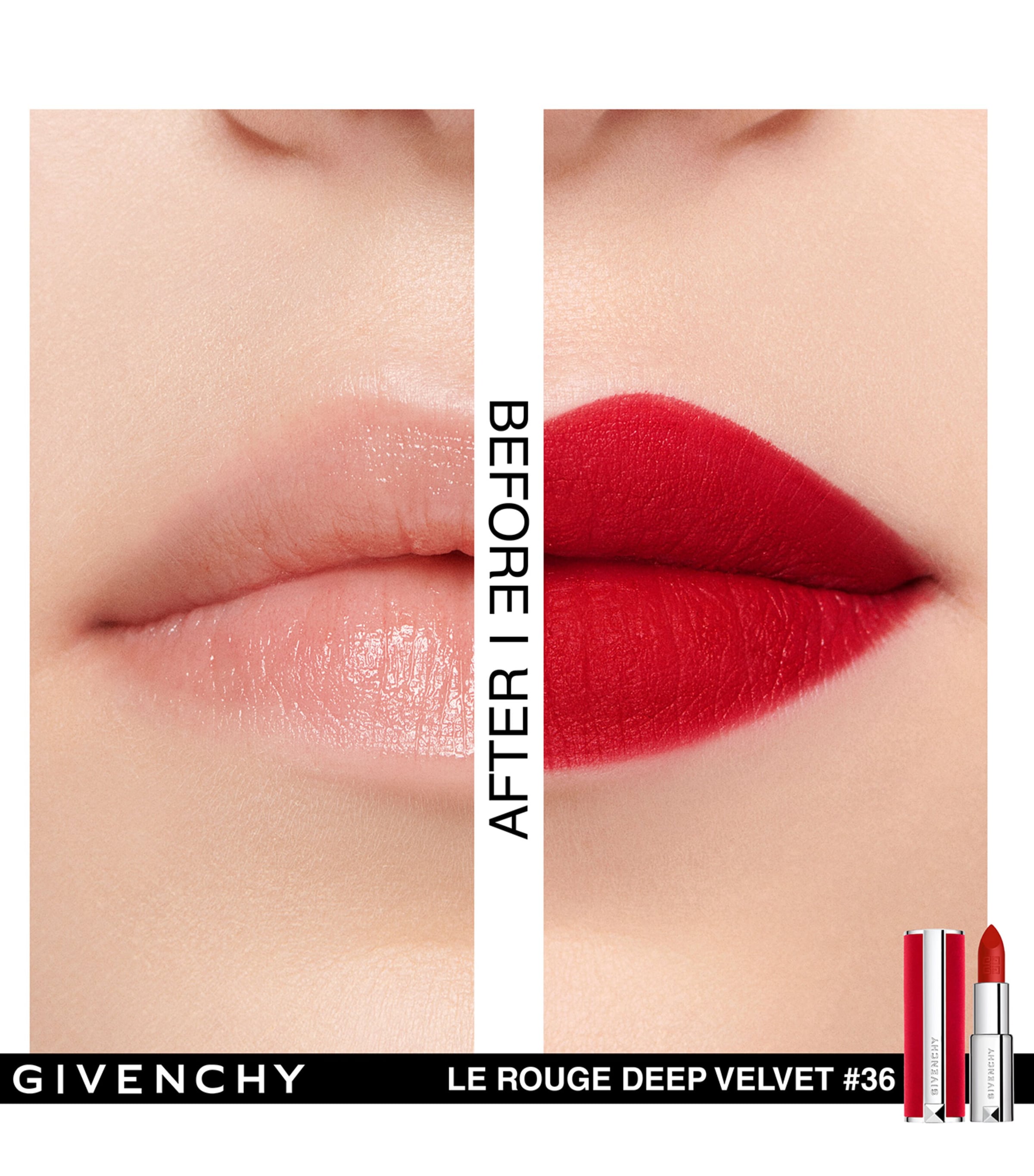 Givenchy Le Rouge Deep Velvet Lipstick L'interdit Image 2