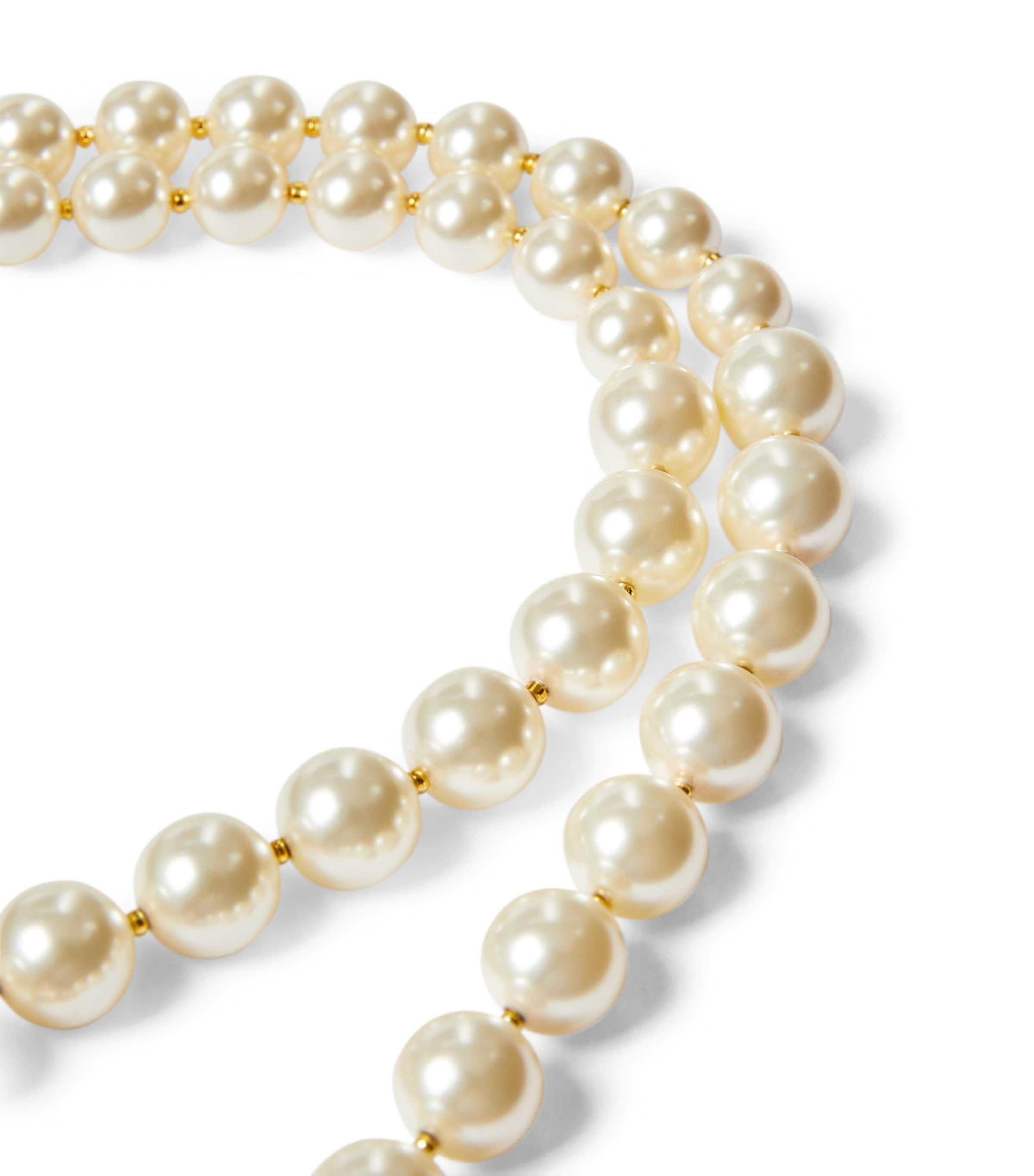 VLOGO Signature Pearl Necklace 0O3 Image 2