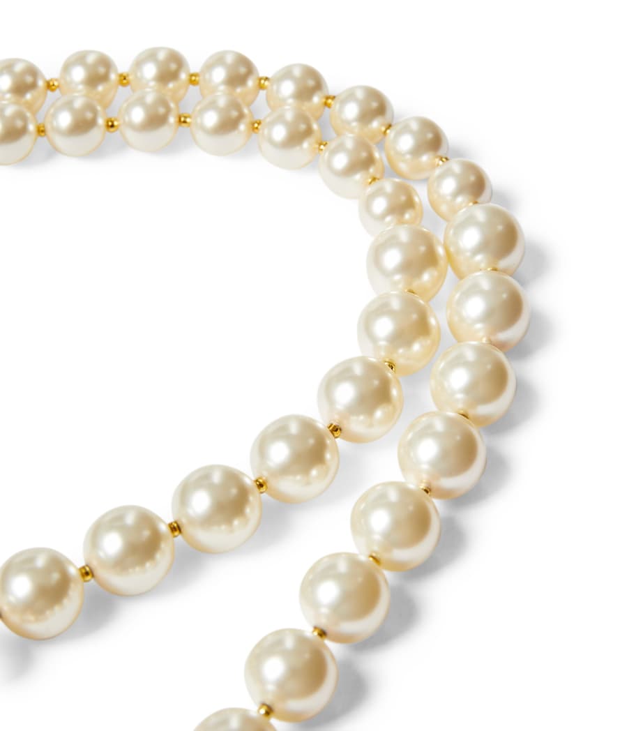 VLOGO Signature Pearl Necklace 0O3 Image 2