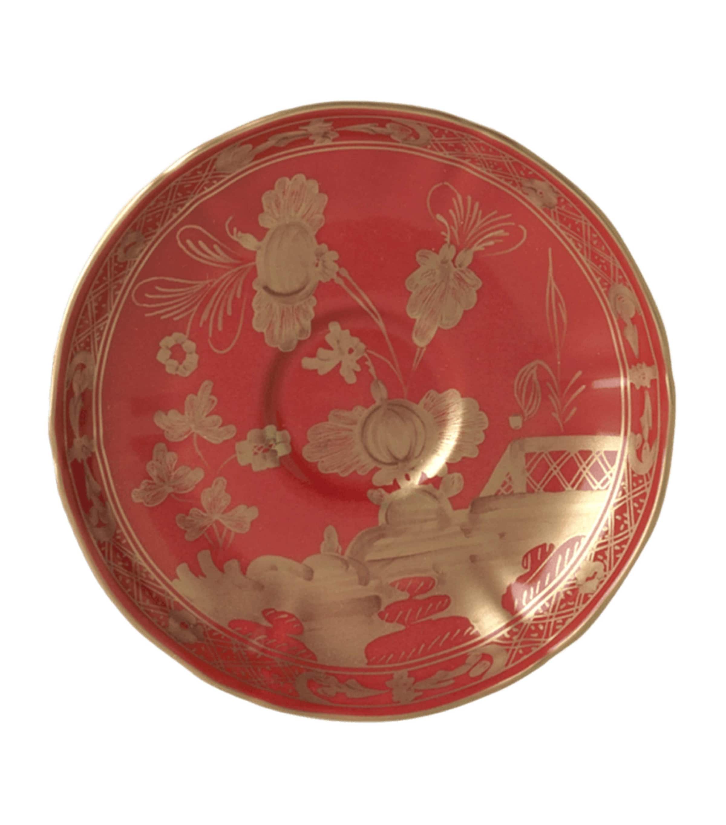 GINORI 1735 Oriente Italiano Rubrum Coffee Saucer (13.5cm) | Home Accessories | Decorative Plates & Bowls | Dining | Tableware | Tea Cups & Saucers