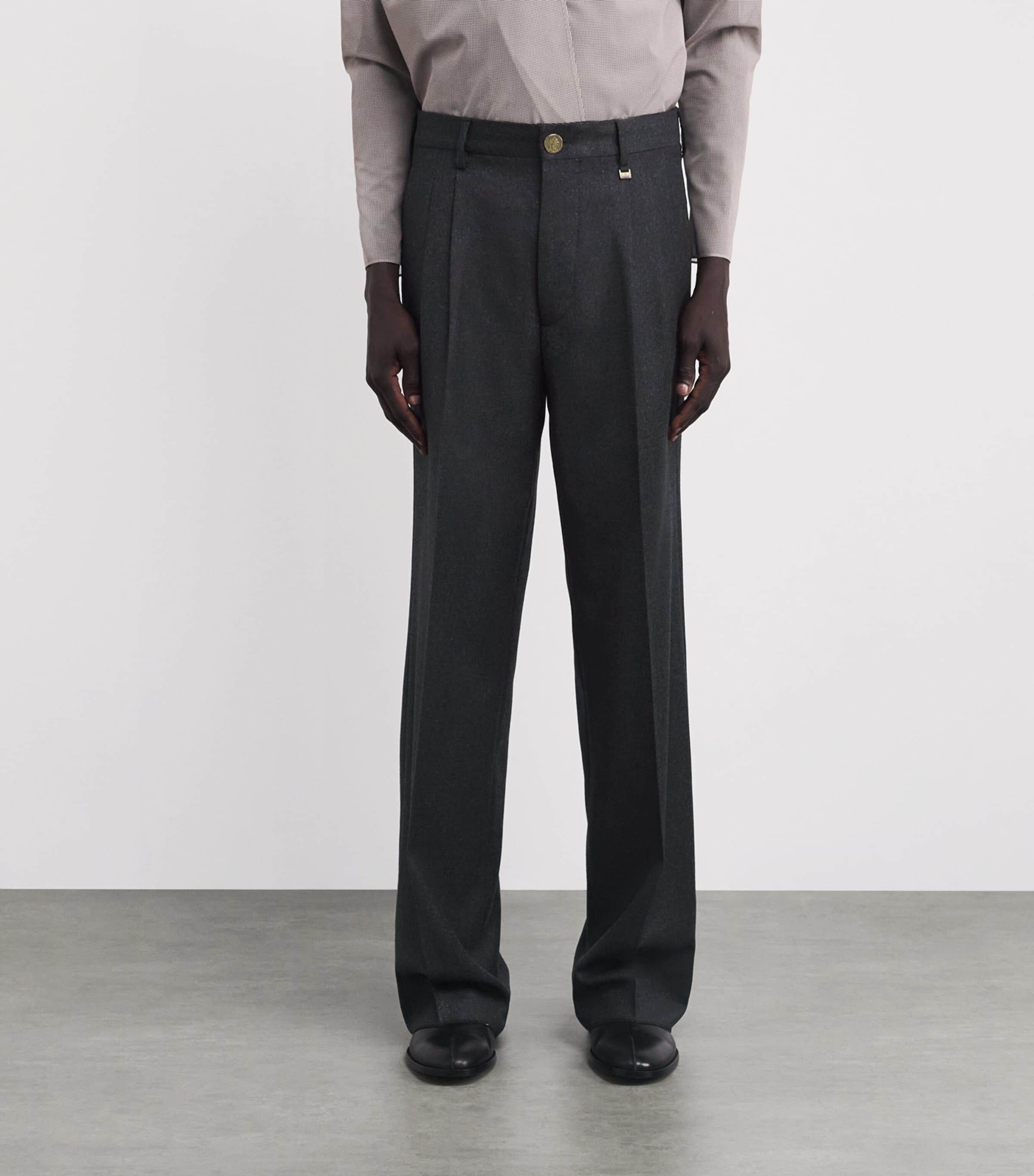 Wool Rafael Trousers P403 CHARCOAL Image 3