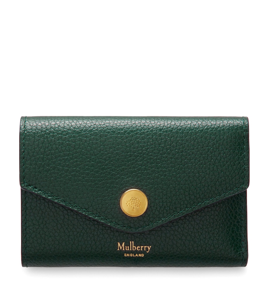 Leather Folded Multi-Card Wallet MULBERRY GREEN Image 1