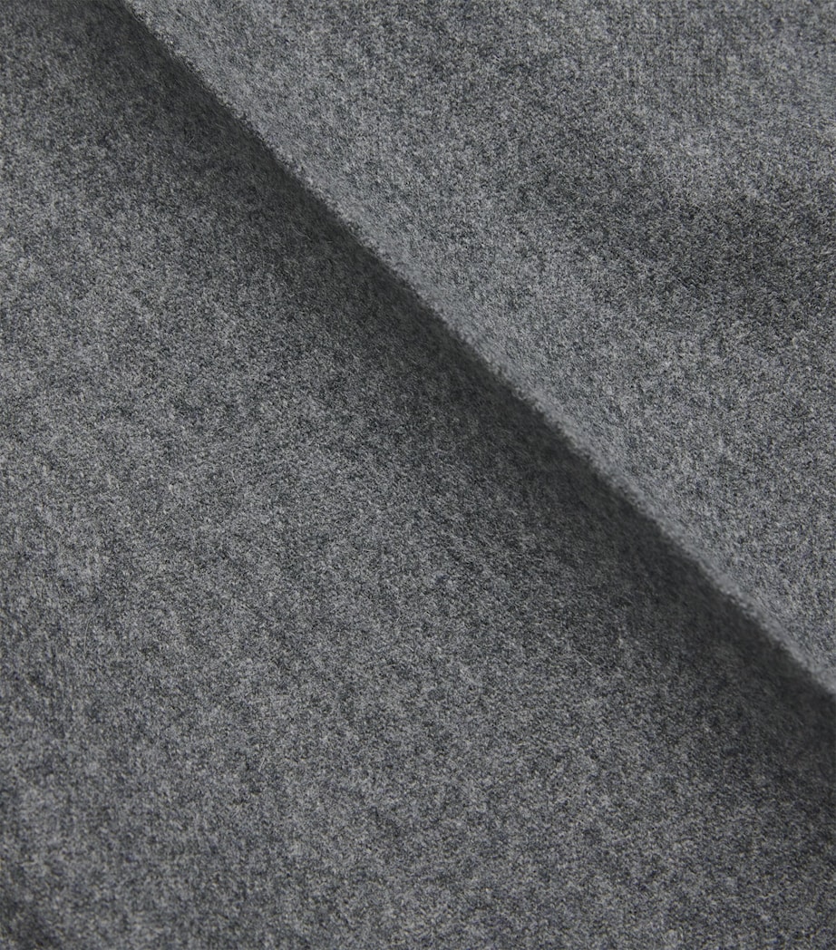 Virgin Wool Wide-Leg Trousers 050 - GRIS Image 5