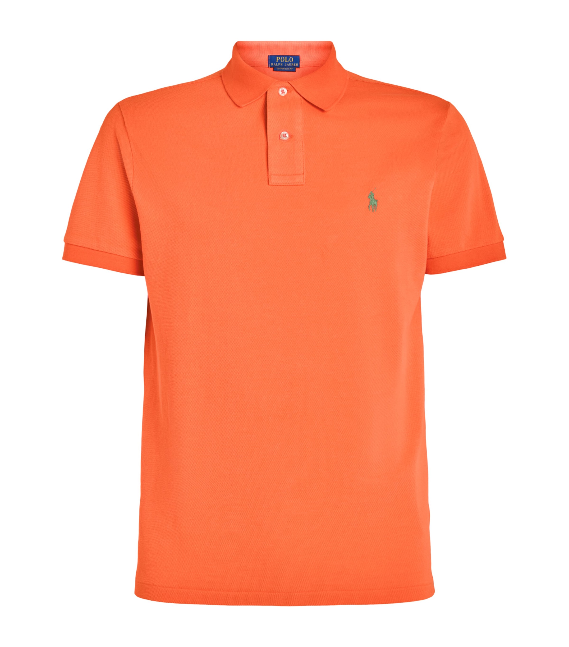 Polo Ralph Lauren Mens Cotton Mesh Custom-Fit Polo Shirt Pompano Image 1