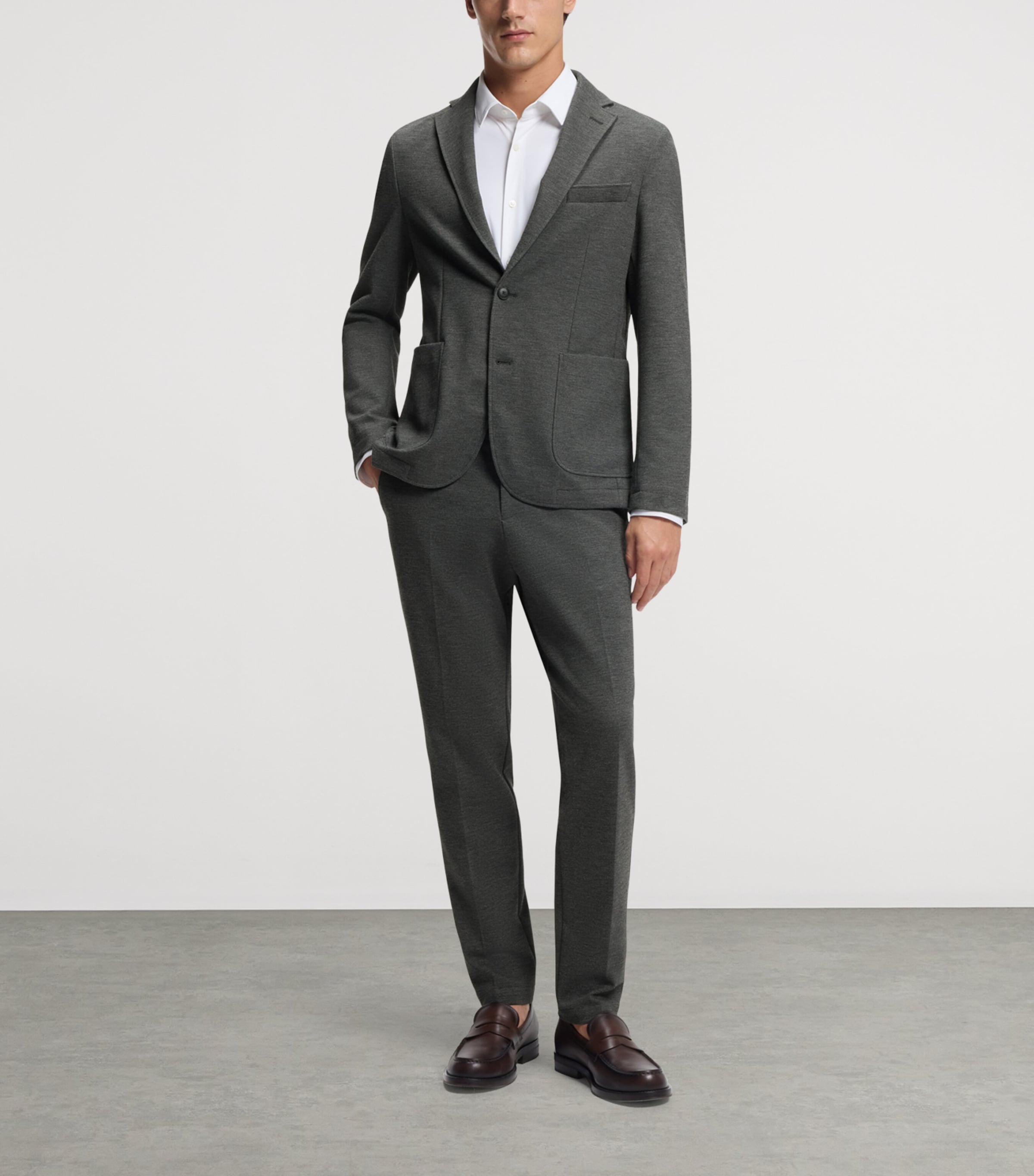 BOSS Mens Performance-Stretch Slim-Fit Trousers Image 4