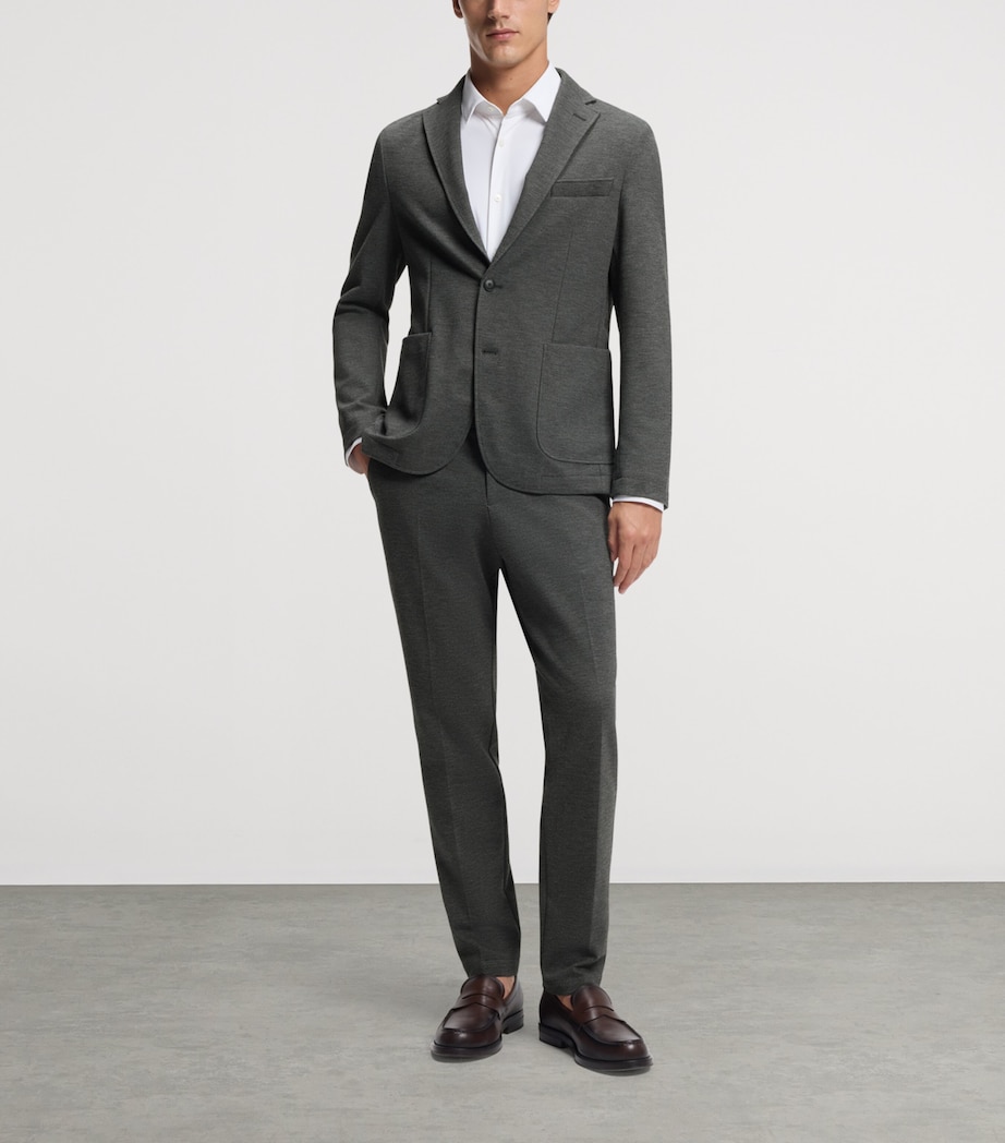 BOSS Mens Performance-Stretch Slim-Fit Trousers Image 4