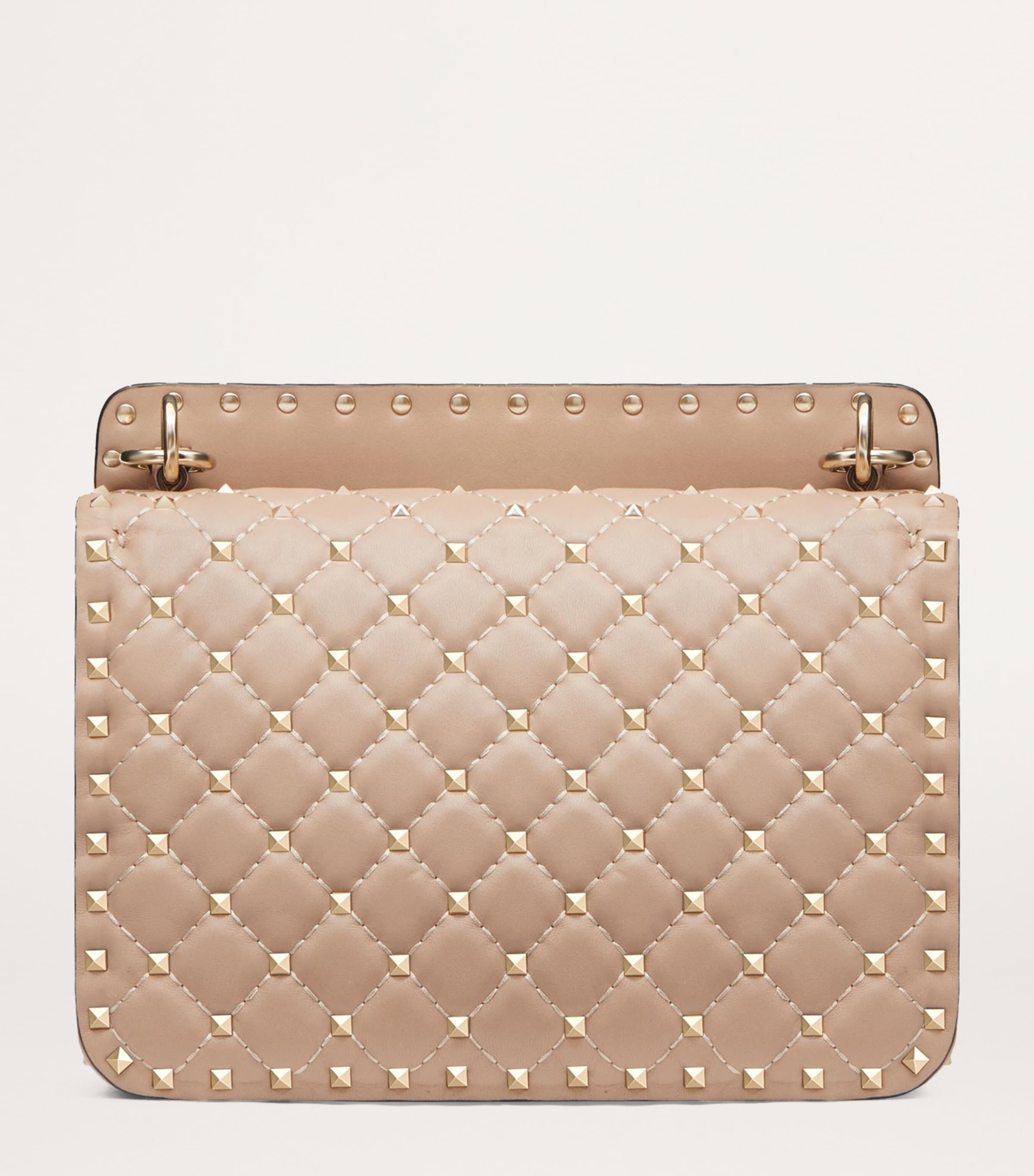 Medium Rockstud Spike Top-Handle Bag P45 Image 3