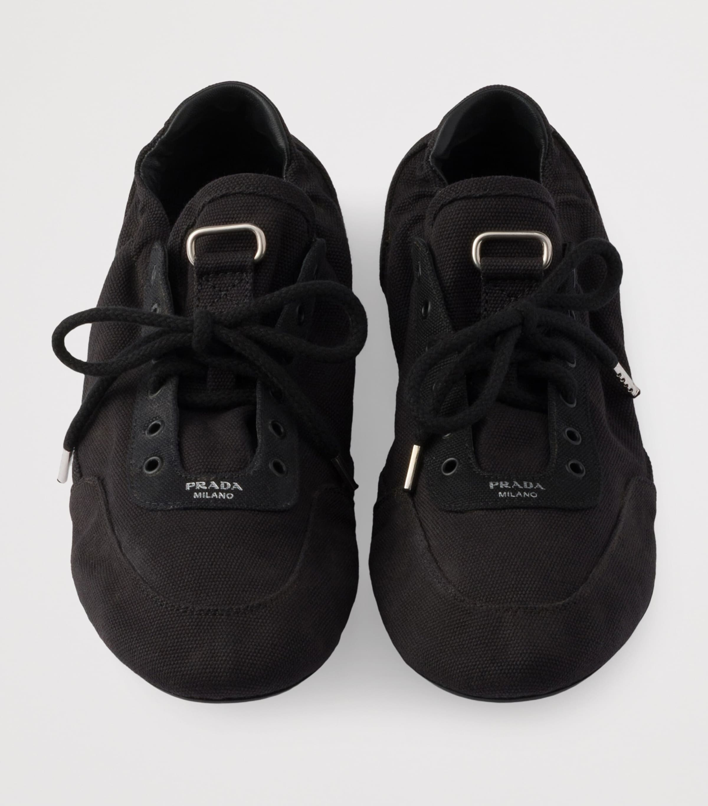 Cotton Canvas Collapse Sneakers F0002 Image 3
