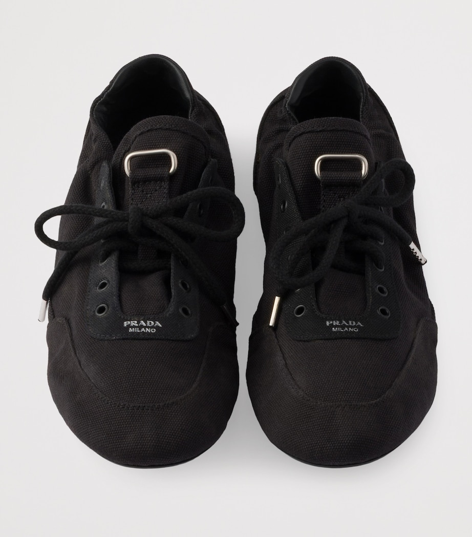 Cotton Canvas Collapse Sneakers F0002 Image 3