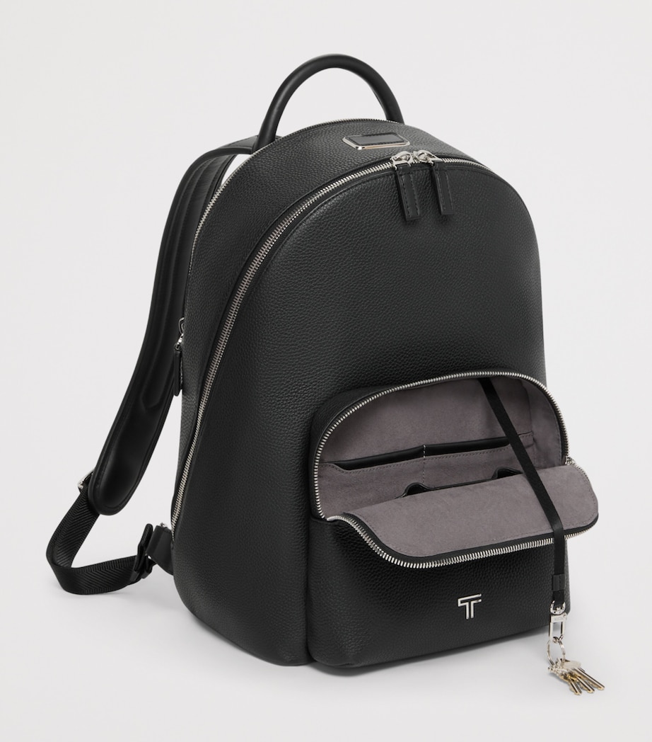 Tumi Leather Turin Beneditto Backpack Black Image 3