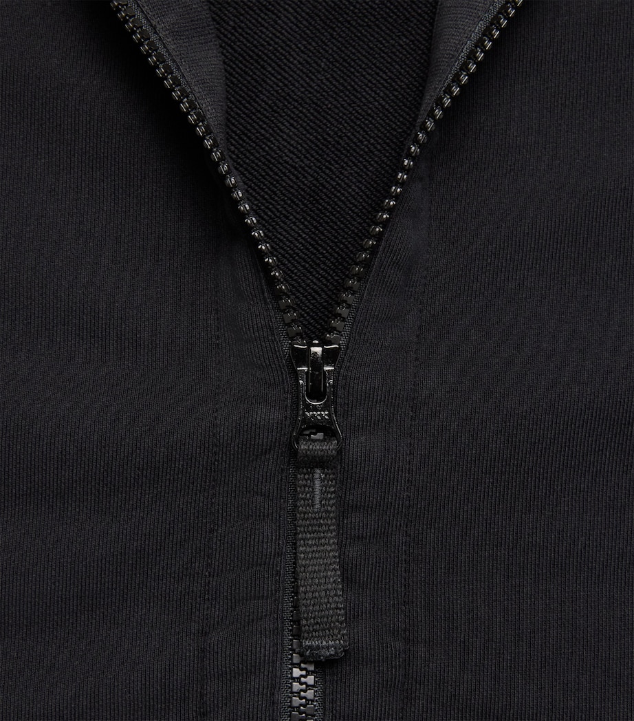 Stone Island Mens Oversized Compass Zip-Up Hoodie Image 6