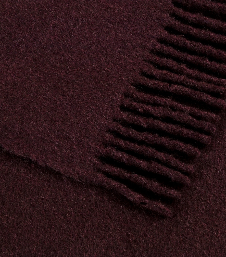 Wool-Alpaca Cosy Throw (140cm x 190cm) 3805 - REGAL PURPLE Image 4