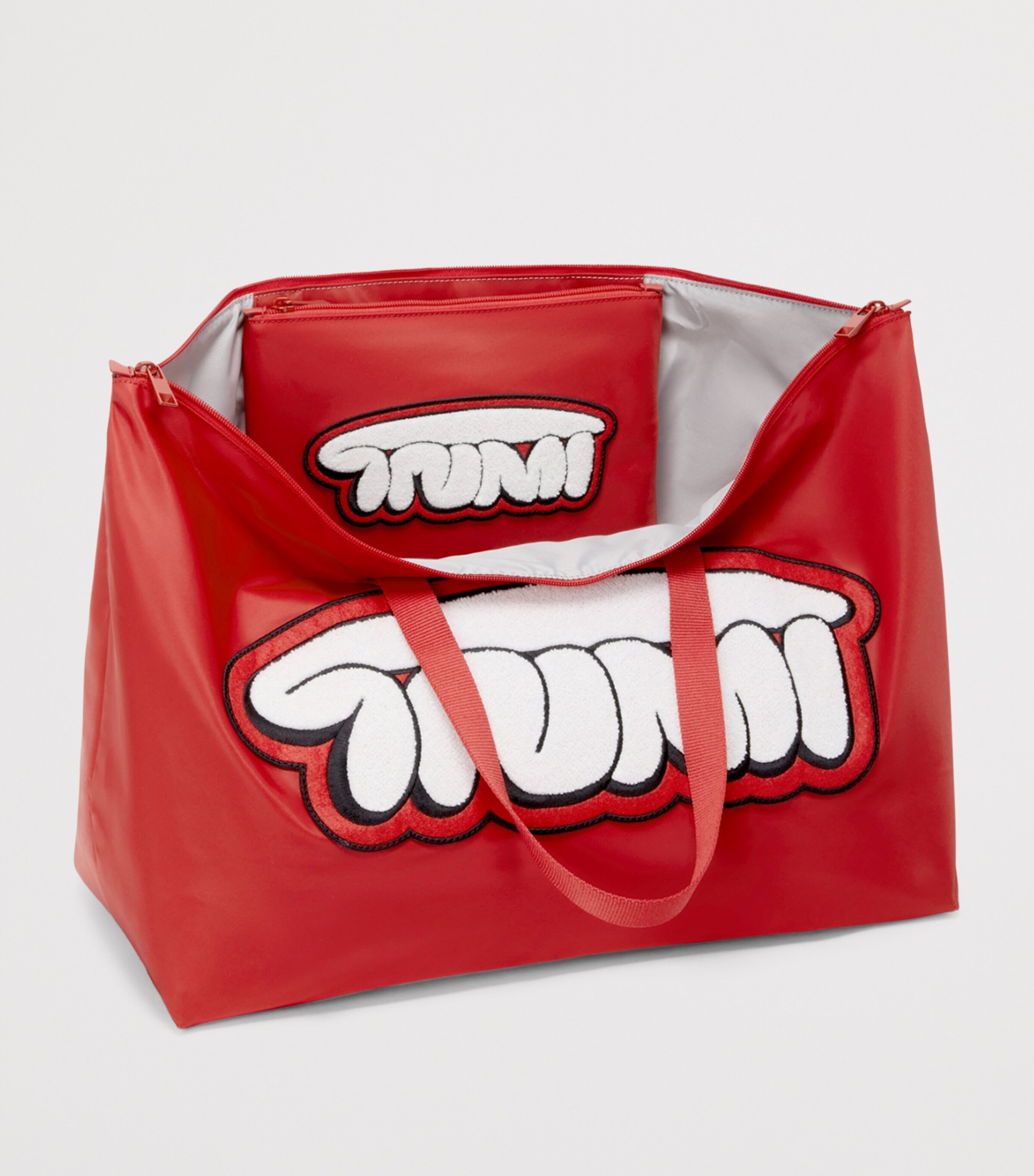 Tumi Nylon Voyageur Just in Case Foldable Tote Bag Red Image 2