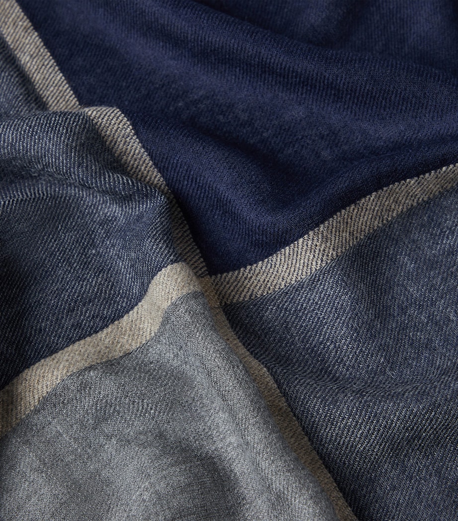 Cashmere-Silk Colour-Block Scarf CU929 Image 4